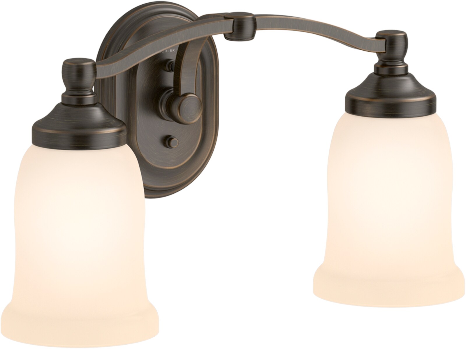 KOHLER 11422-BZL Bancroft 15.06-in W 2 -Light Oil-rubbed Bronze Wall Sconce