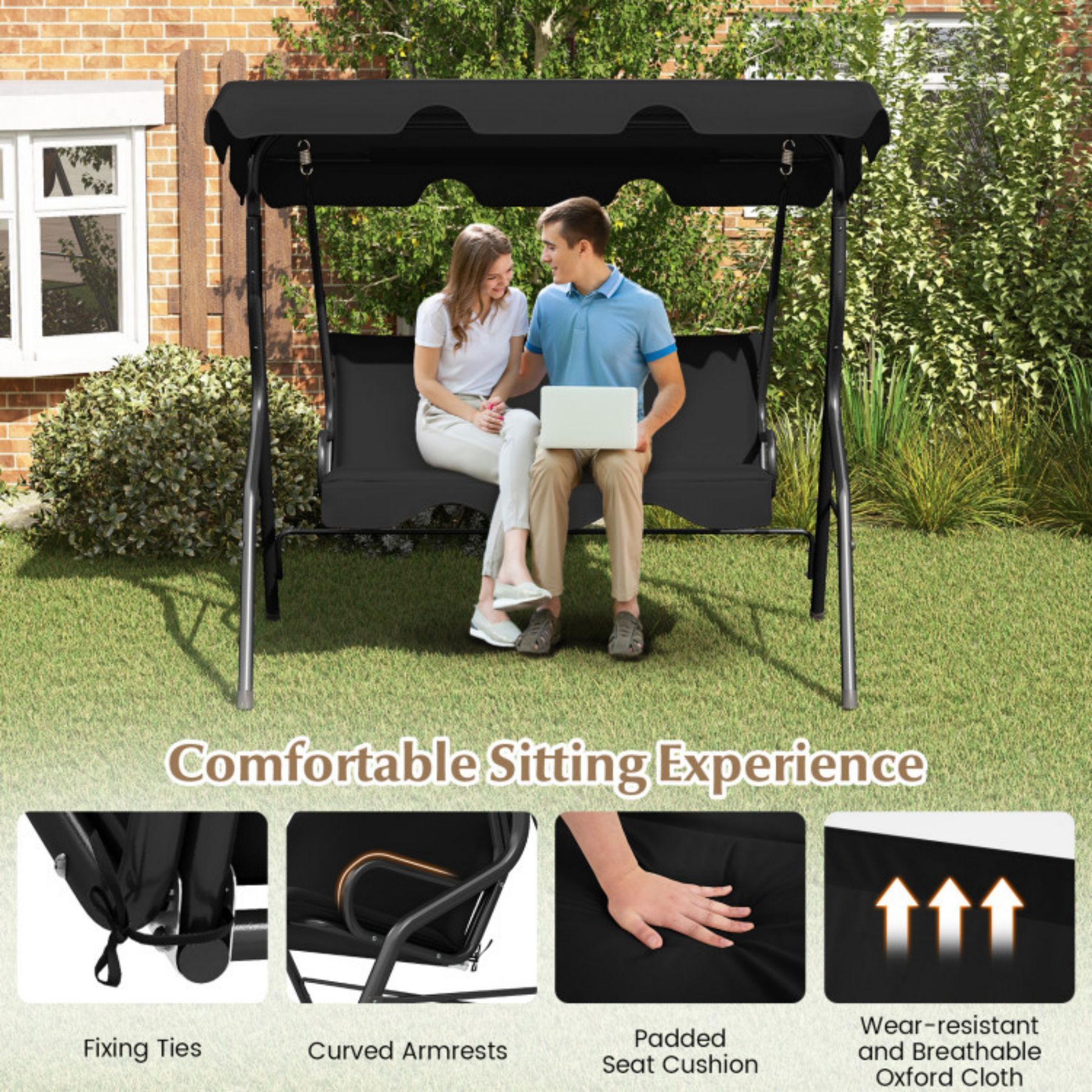 Poinic CWQ70491BK Swing-Gliders - View #3