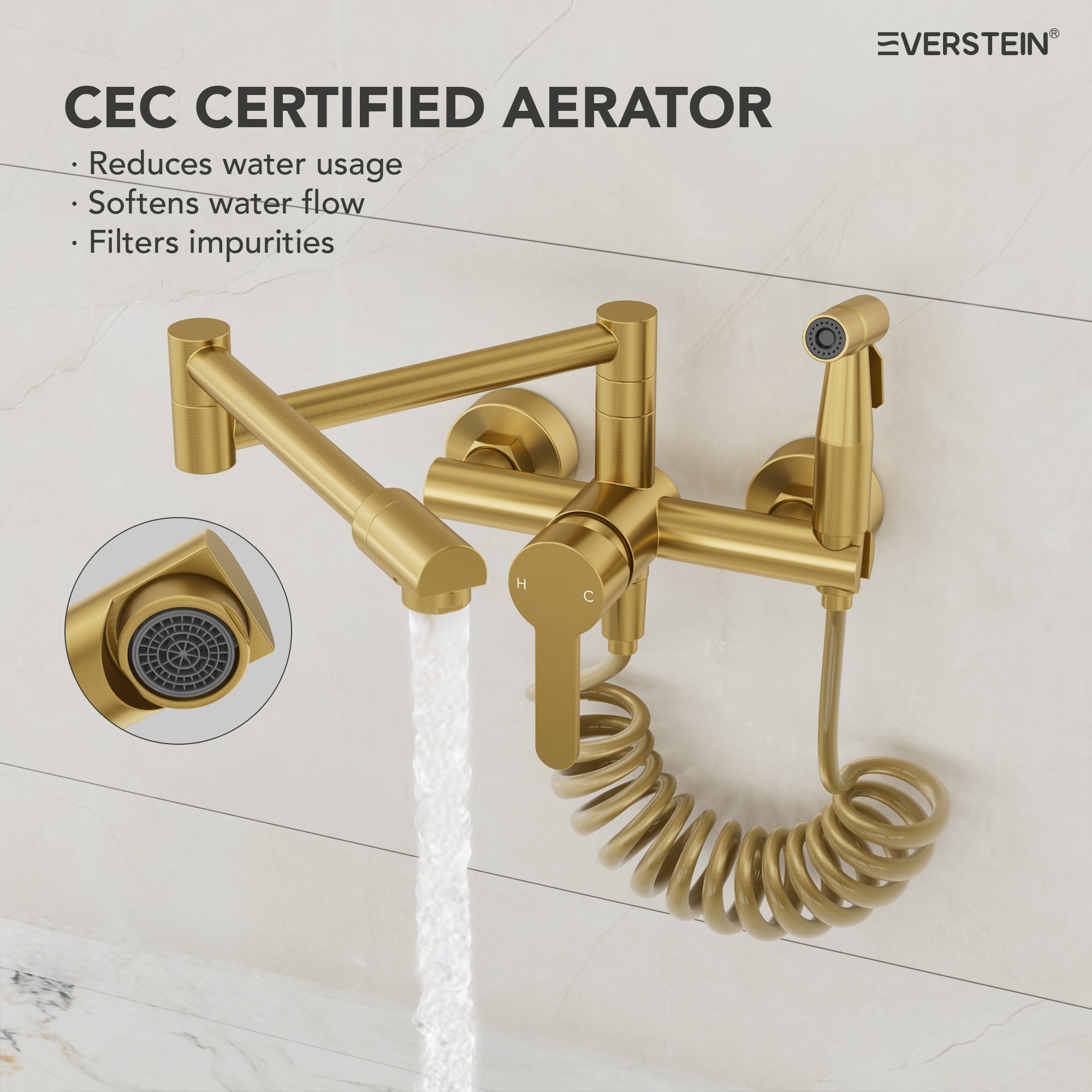 EVERSTEIN Q-906-OTOP Kitchen-Faucets - View #5