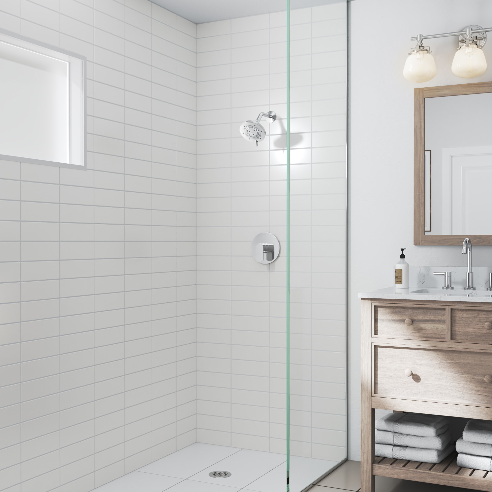 Brondell NE80-SHBB-CH Fixed-Showerhead - View #7
