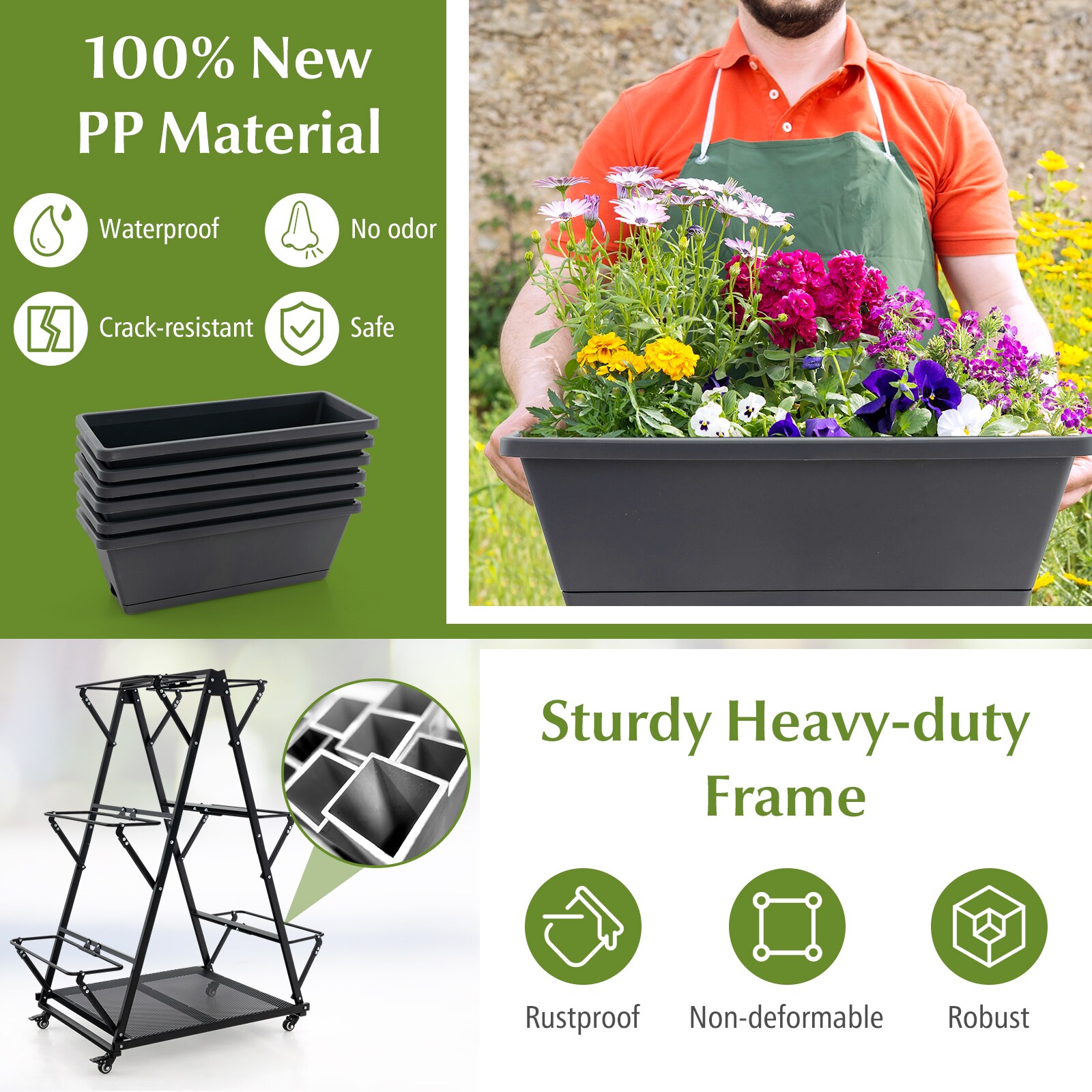 Slickblue D-CO-KD04711PN Raised-Garden-Beds - View #7