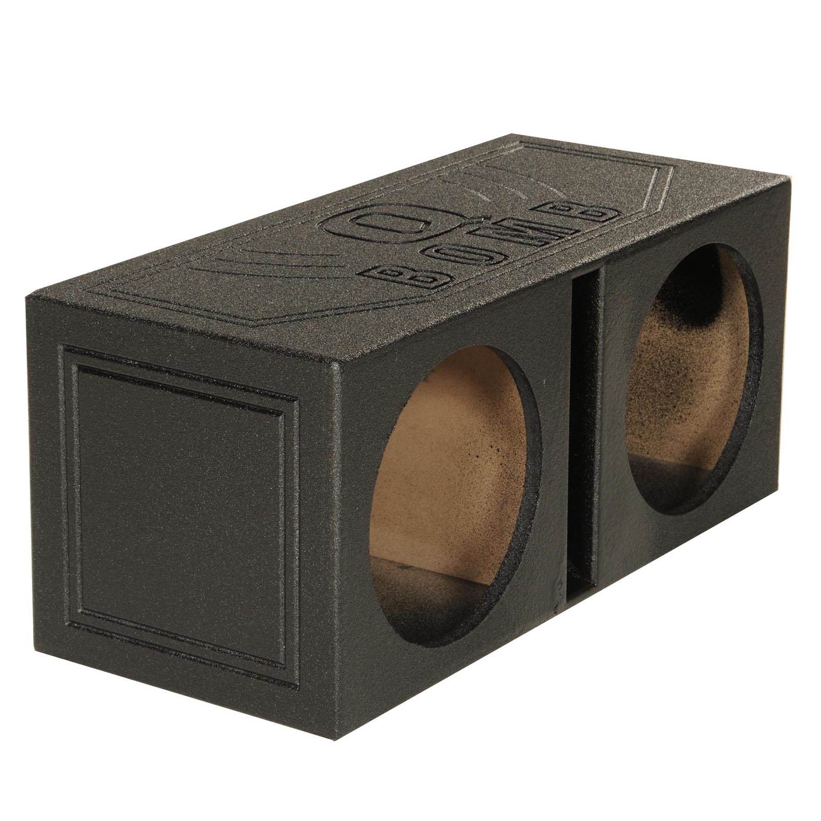 Q-Power Q Power QBOMB10V Dual 10 Inch Vented Port Subwoofer Sub Box w/ Bedliner Spray #QBOMB10V