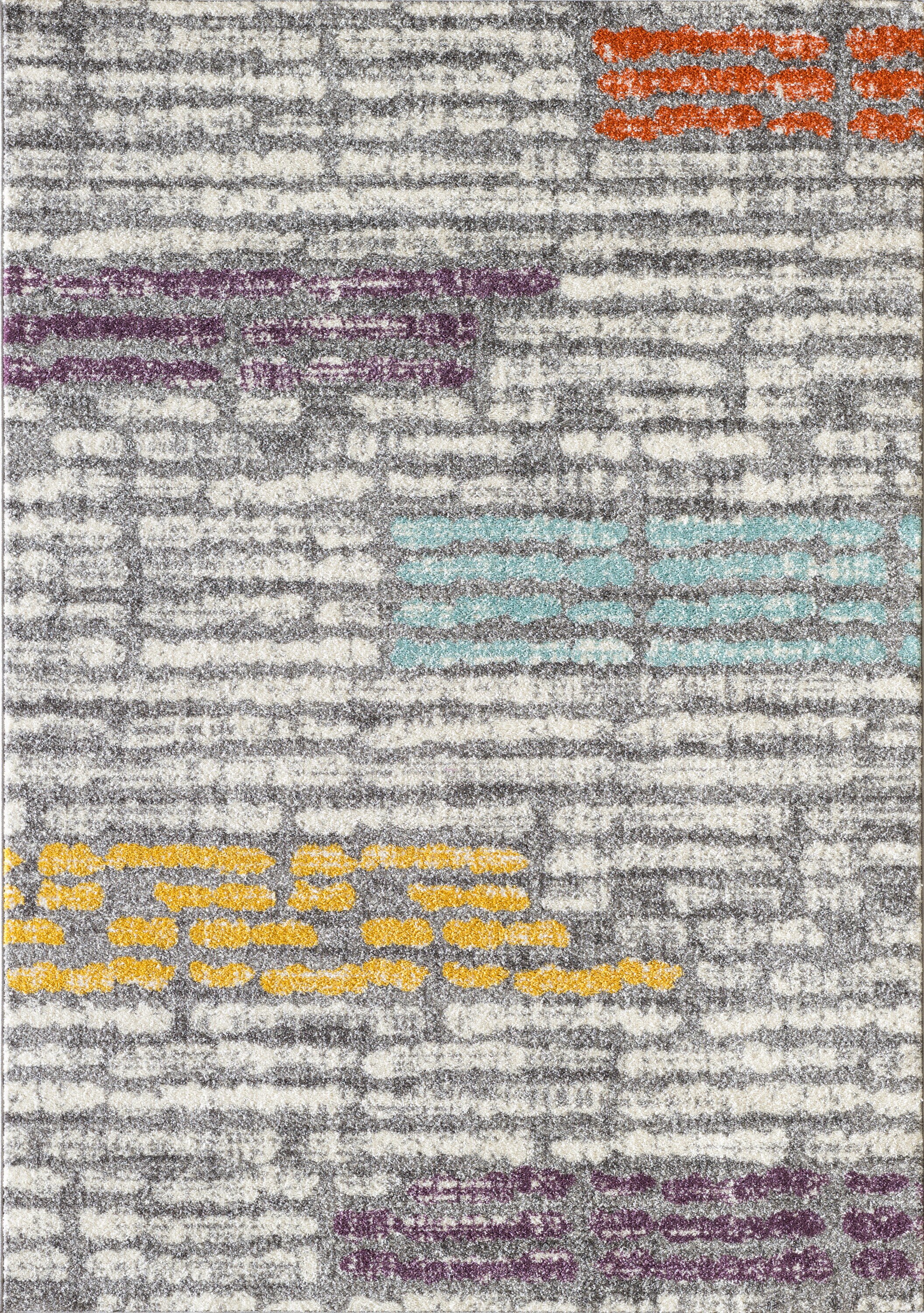 LBaiet CH713G57 5 X 7 Grey Indoor Geometric Area Rug