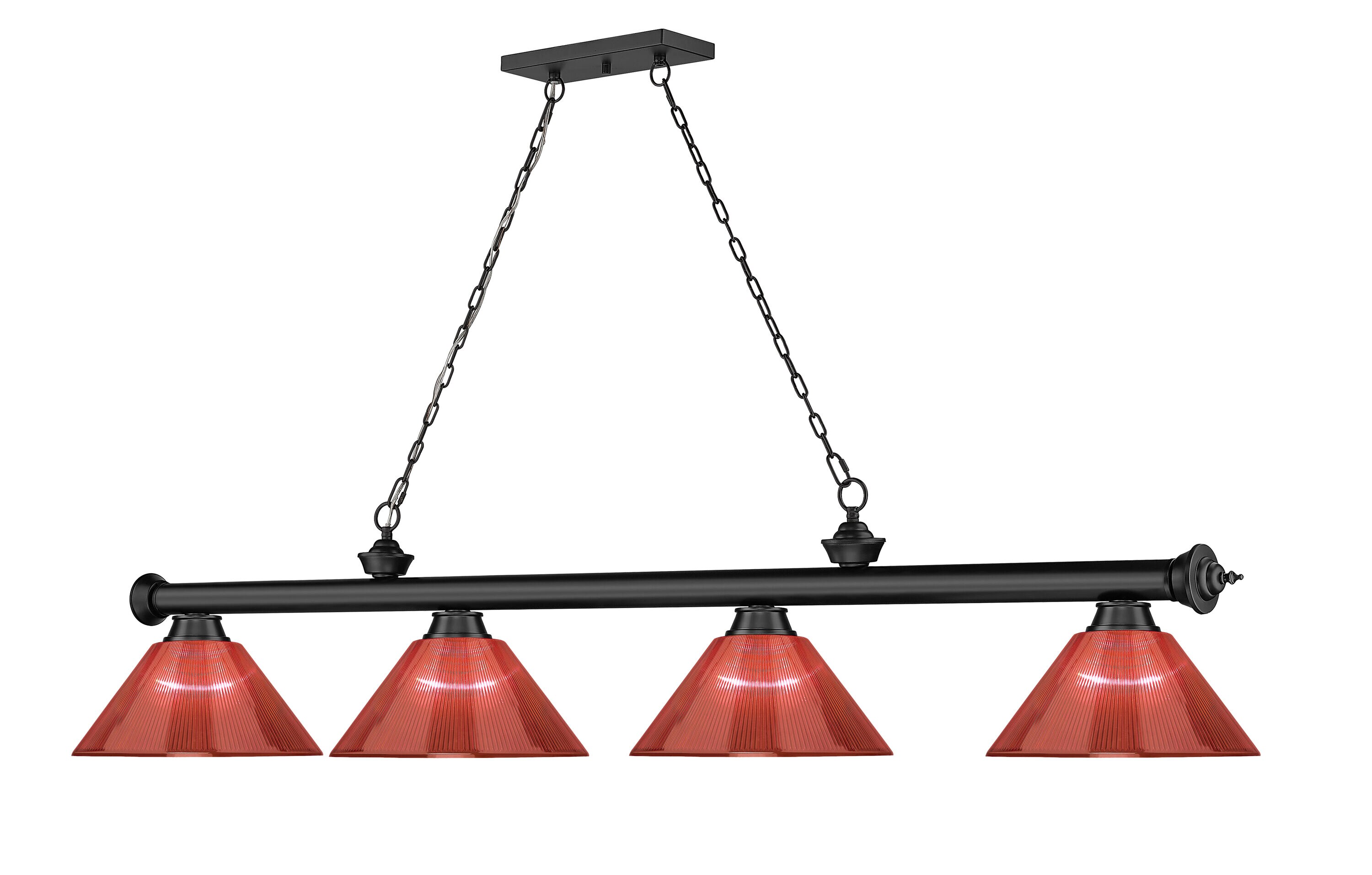 Z-Lite 2306-4MB-ARBG Pool-Table-Lighting - View #3