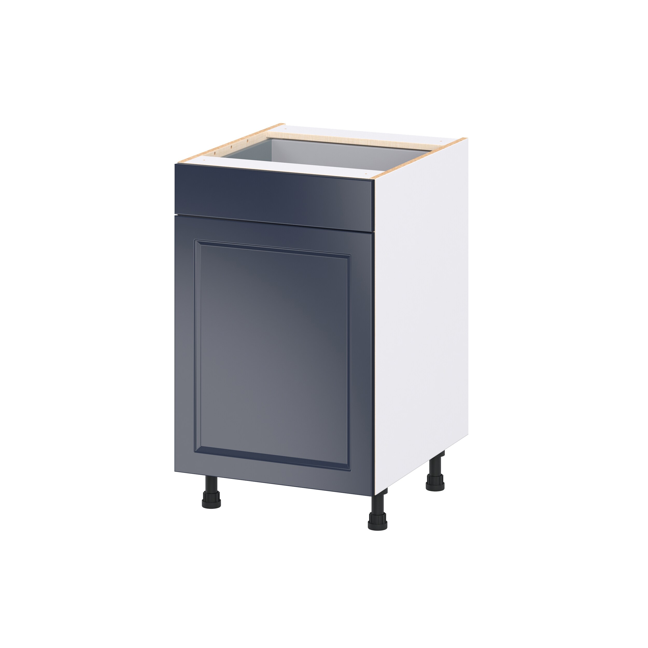 Hugo&Borg DSB21(L/R)-LO Lorette 21-in W x 34.5-in H x 24.5-in D Navy Blue Base Fully assembled Cabinet Recessed Panel Shaker