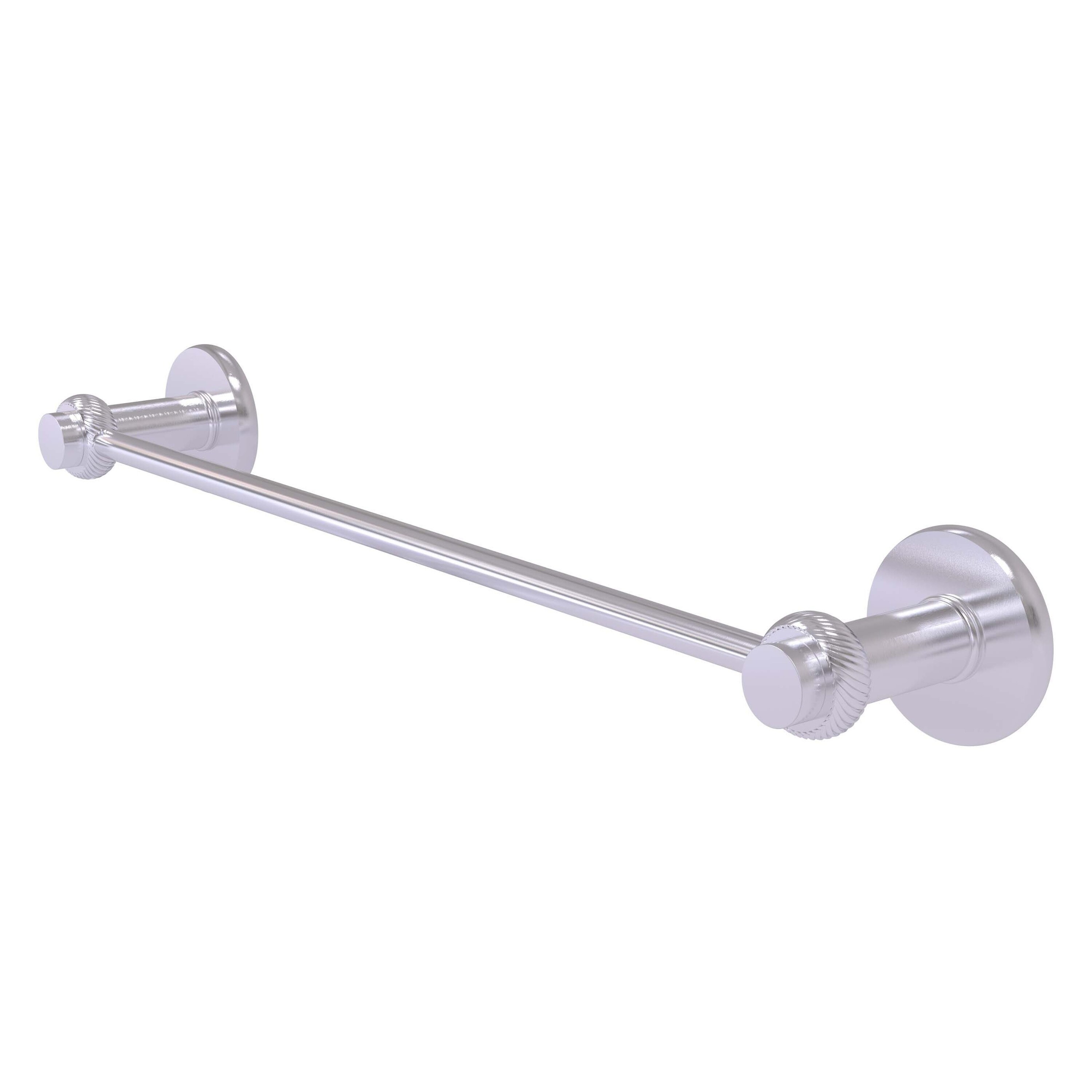 Allied Brass 931T/18-SCH Mercury 18-in Satin Chrome Wall mount Single Towel Bar