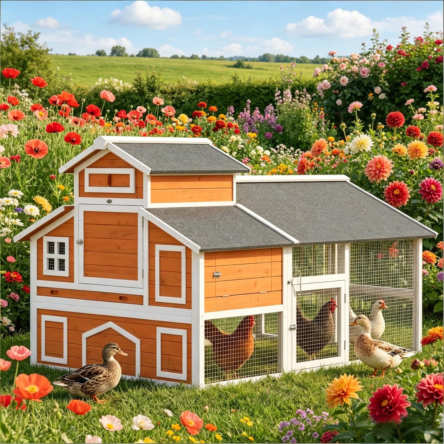 Watnature R1JANOSYNPFK Chicken-Coops-Rabbit-Hutches - View #7