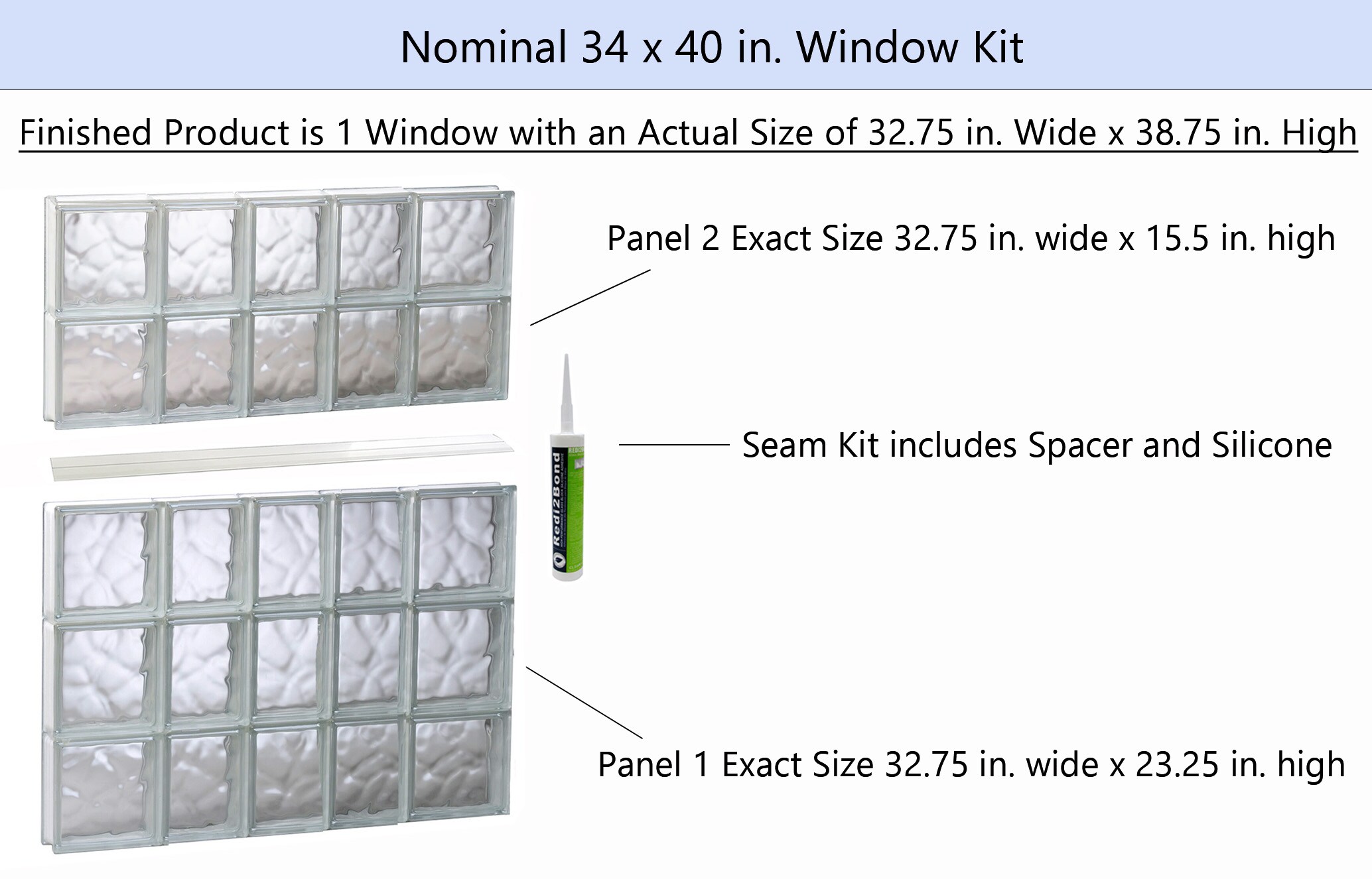 REDI2SET S3440DC Glass-Block-Windows - View #2