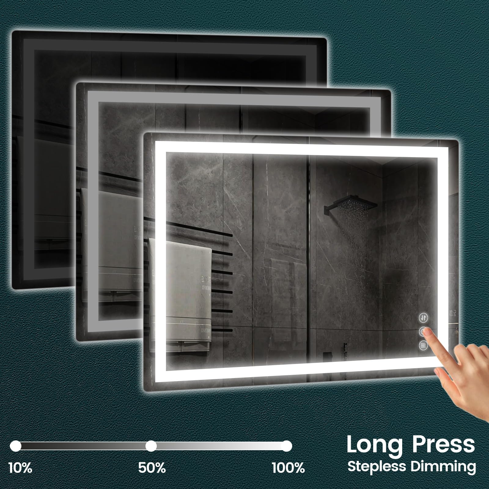 AOIZGMY LAZ0712Z068 Framed-Bath-Mirrors - View #5