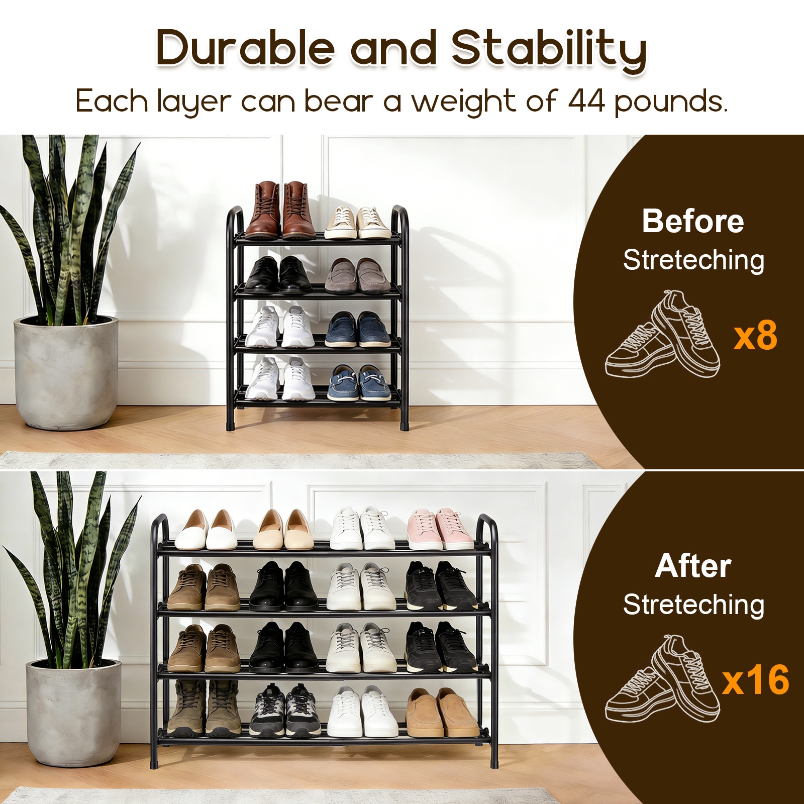 Unique Bargains S26051400UX4754 Shoe-Racks - View #4