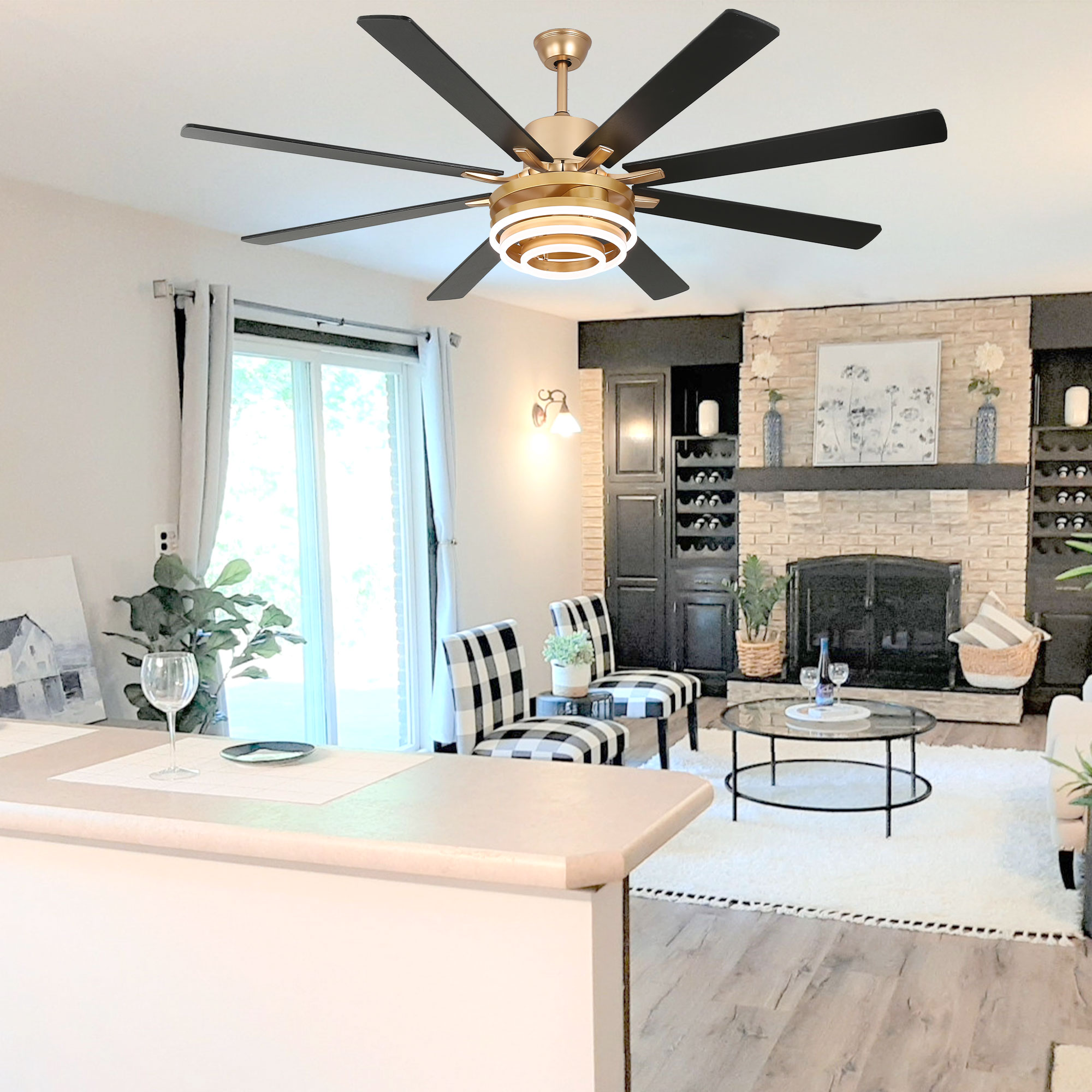 Oaks Decor DC7205OKEL-G Ceiling-Fans - View #11