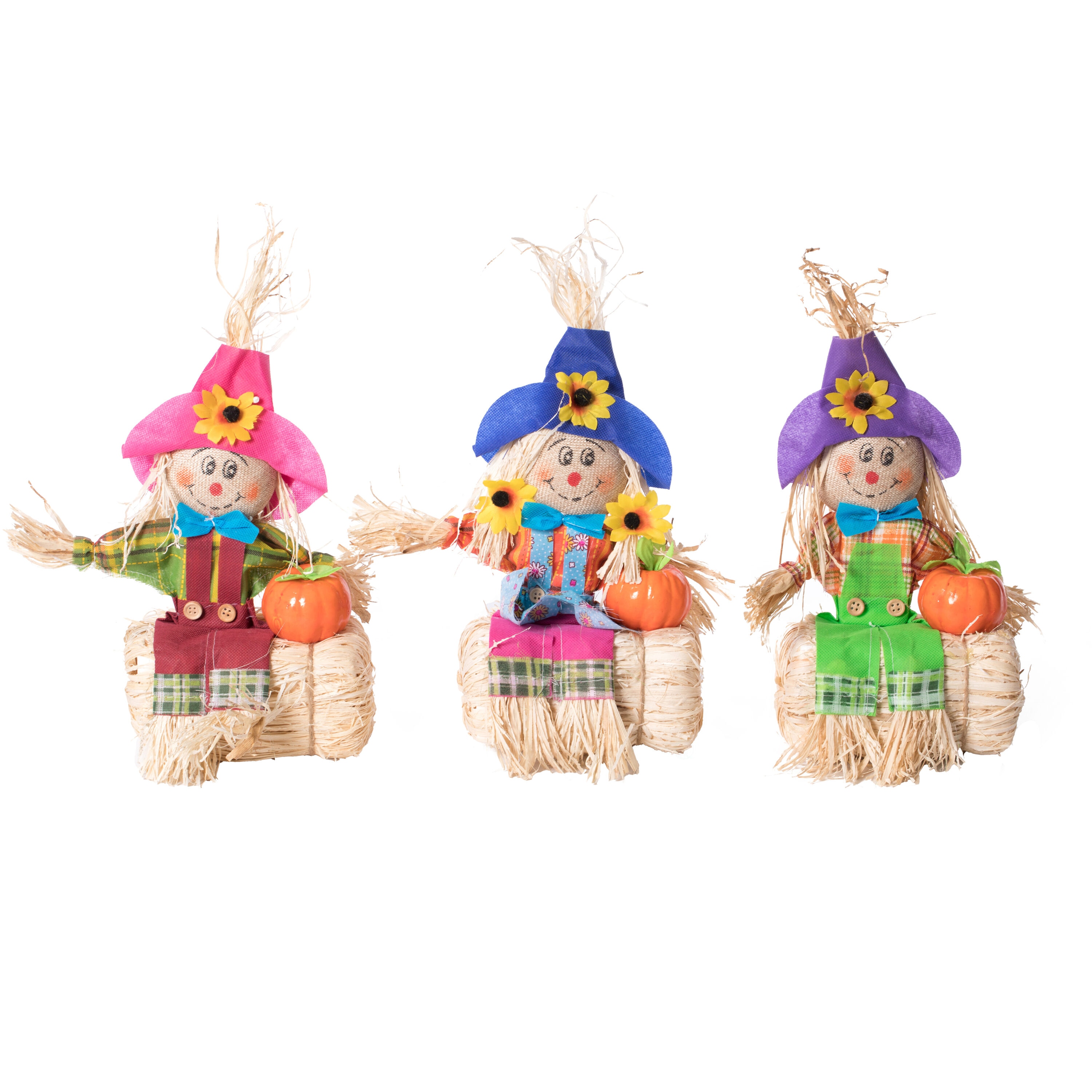 Gardenised QI004087 1.1-ft Scarecrow Yard decoration 3 -Pack
