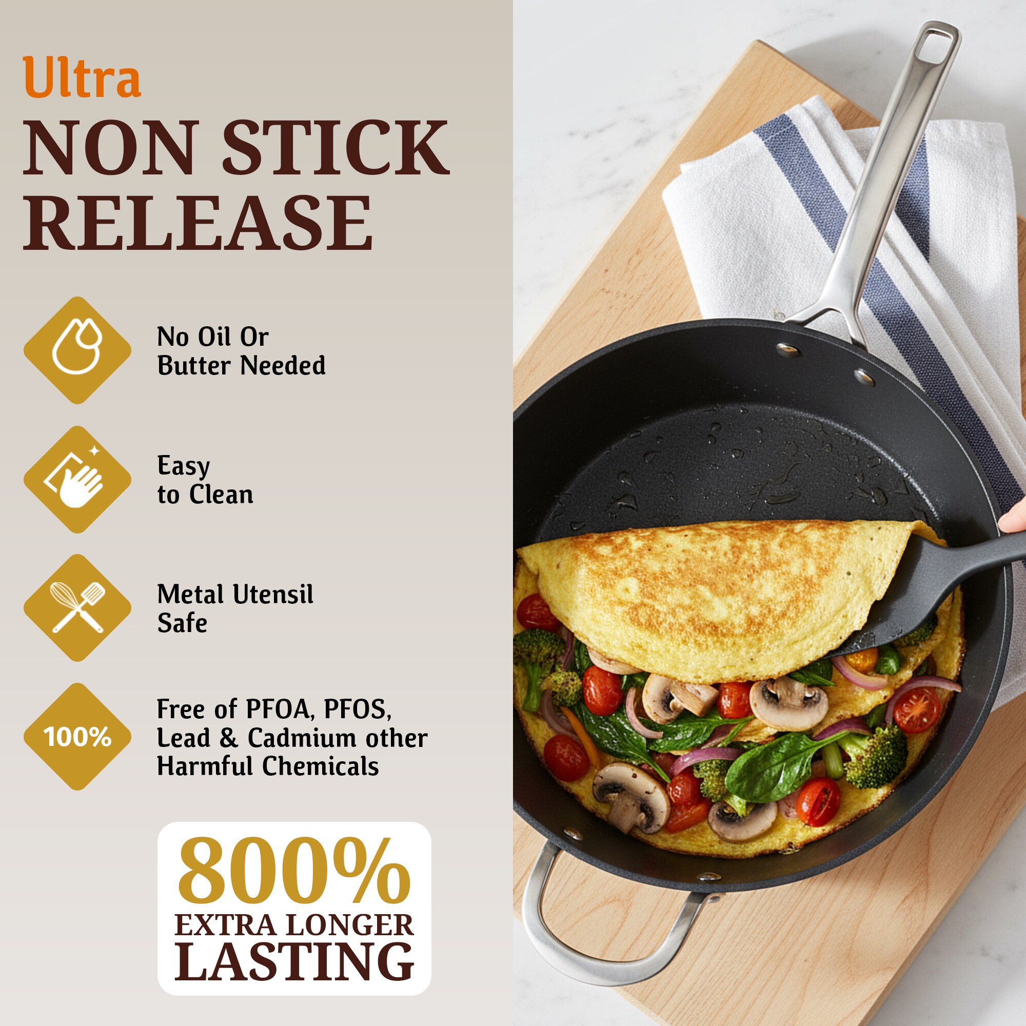 GraniteStone Diamond 2166 Cooking-Pans-Skillets - View #4