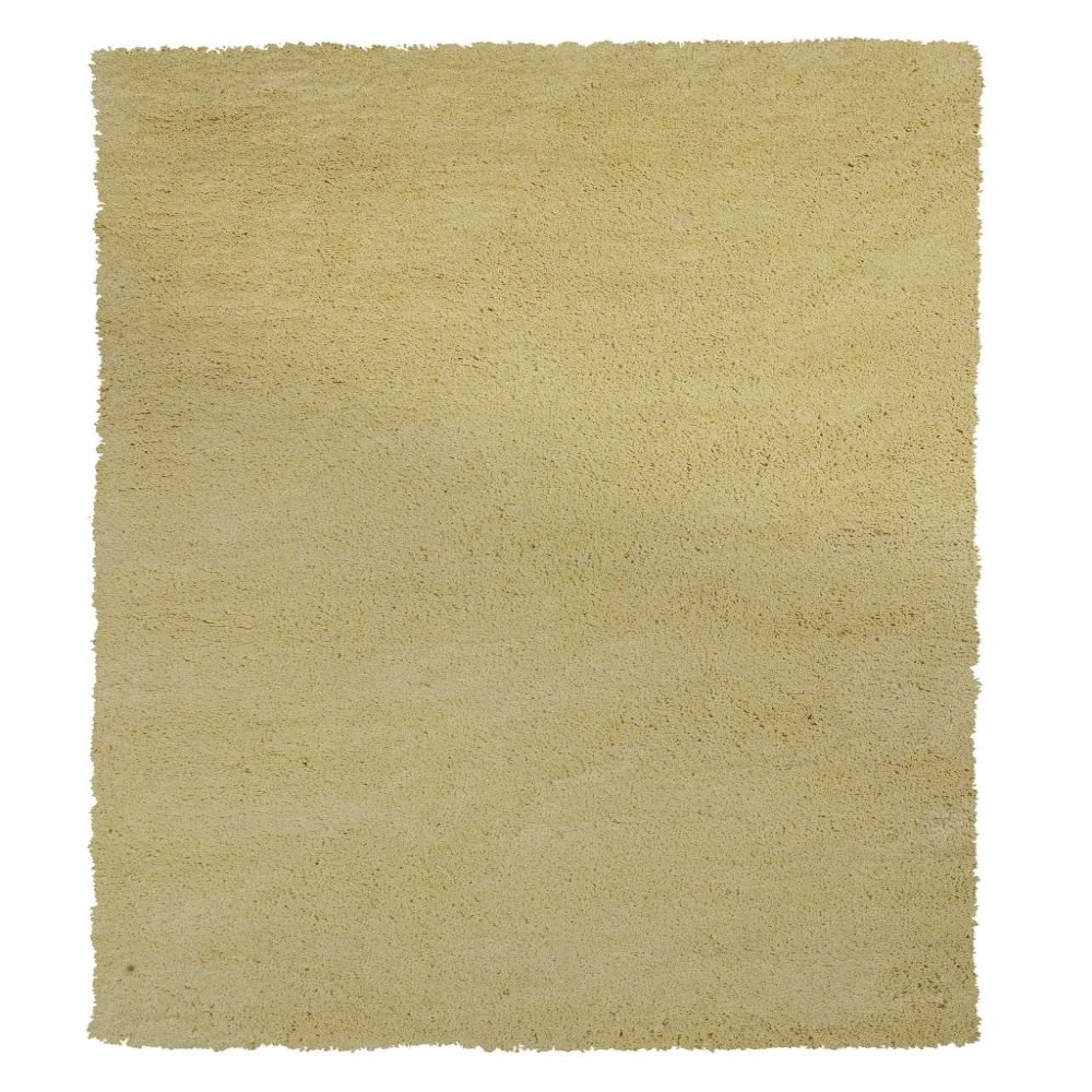 HomeRoots 353428 Bernadette 2 X 3 (ft) Rag Yellow Indoor Solid Area Rug