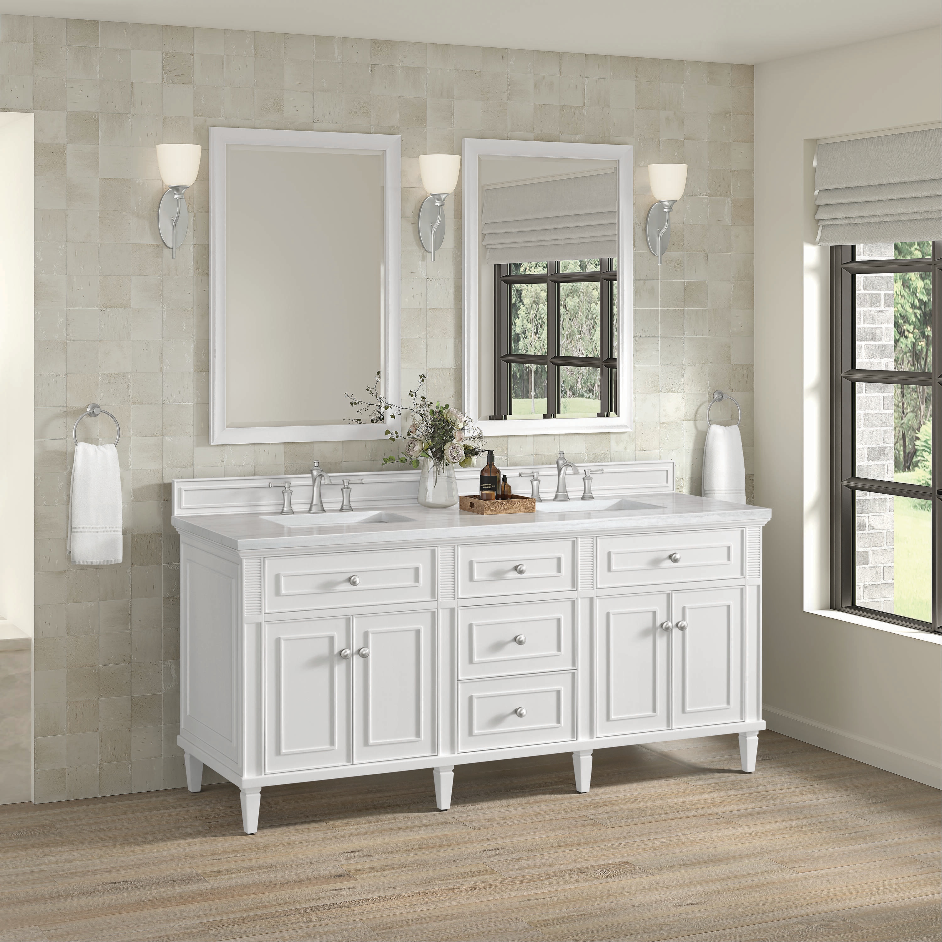 James Martin Vanities 424-V72-BW-3AF Bath-Vanity-Combo - View #2