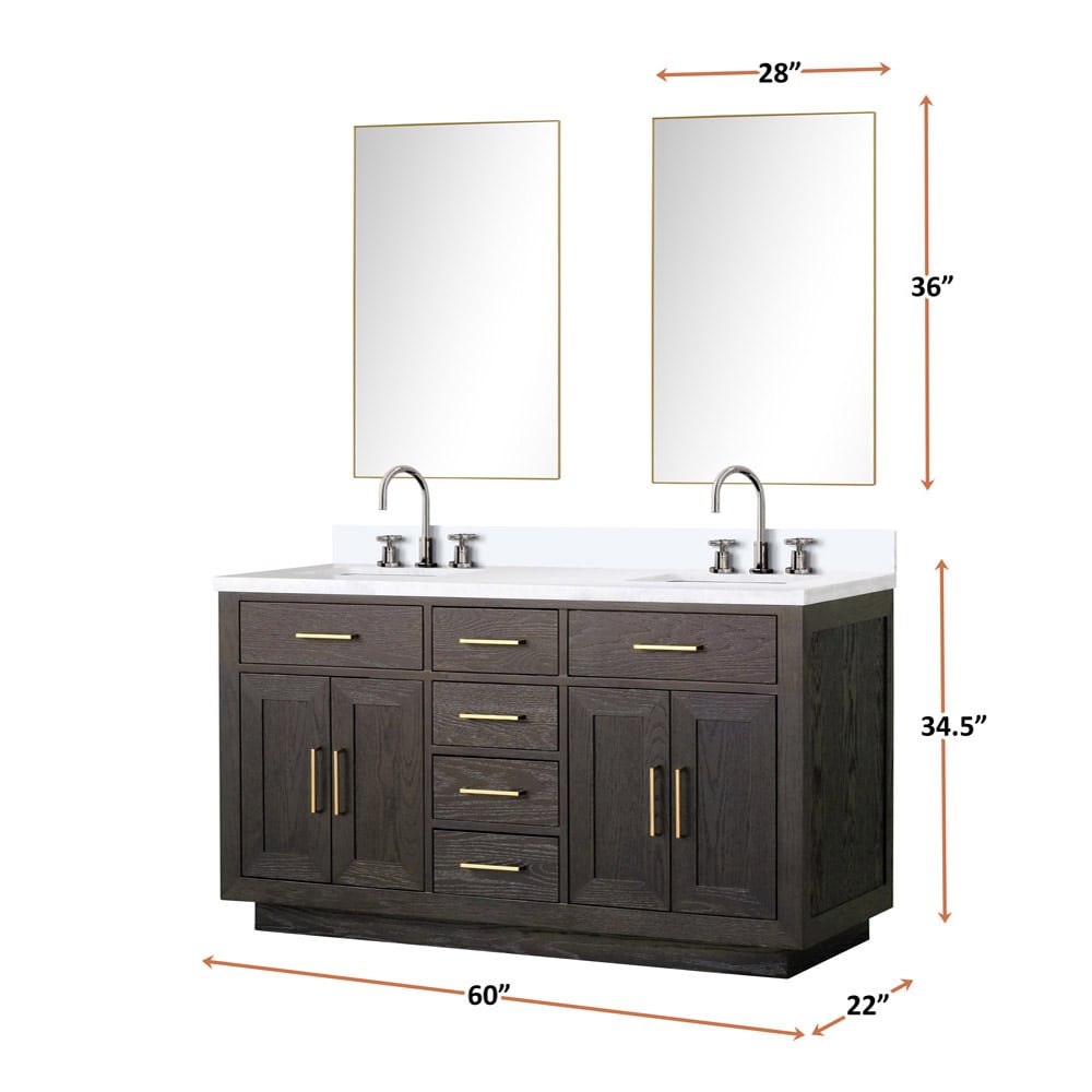 Lexora LVGI60DK201 Bath-Vanity-Combo - View #6