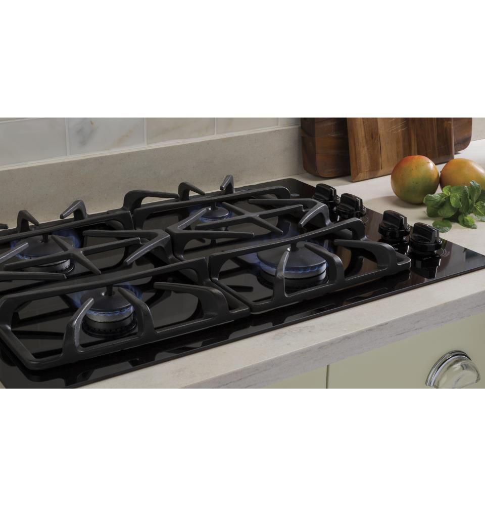 JGP940BEKBB  GE Profile Series 30 Built-In Gas Cooktop - Black