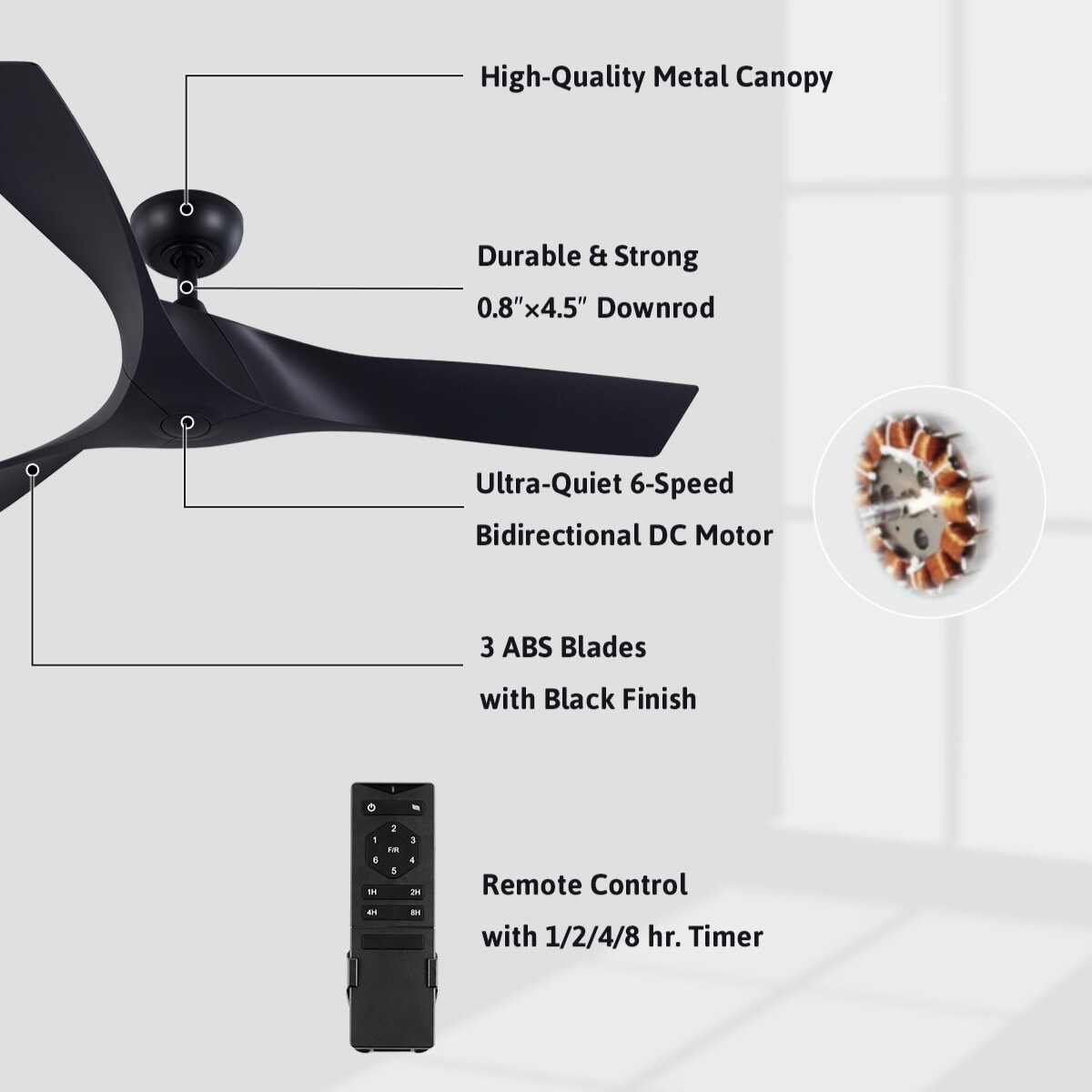 CO-Z CFN-1032-BK Ceiling-Fans - View #2