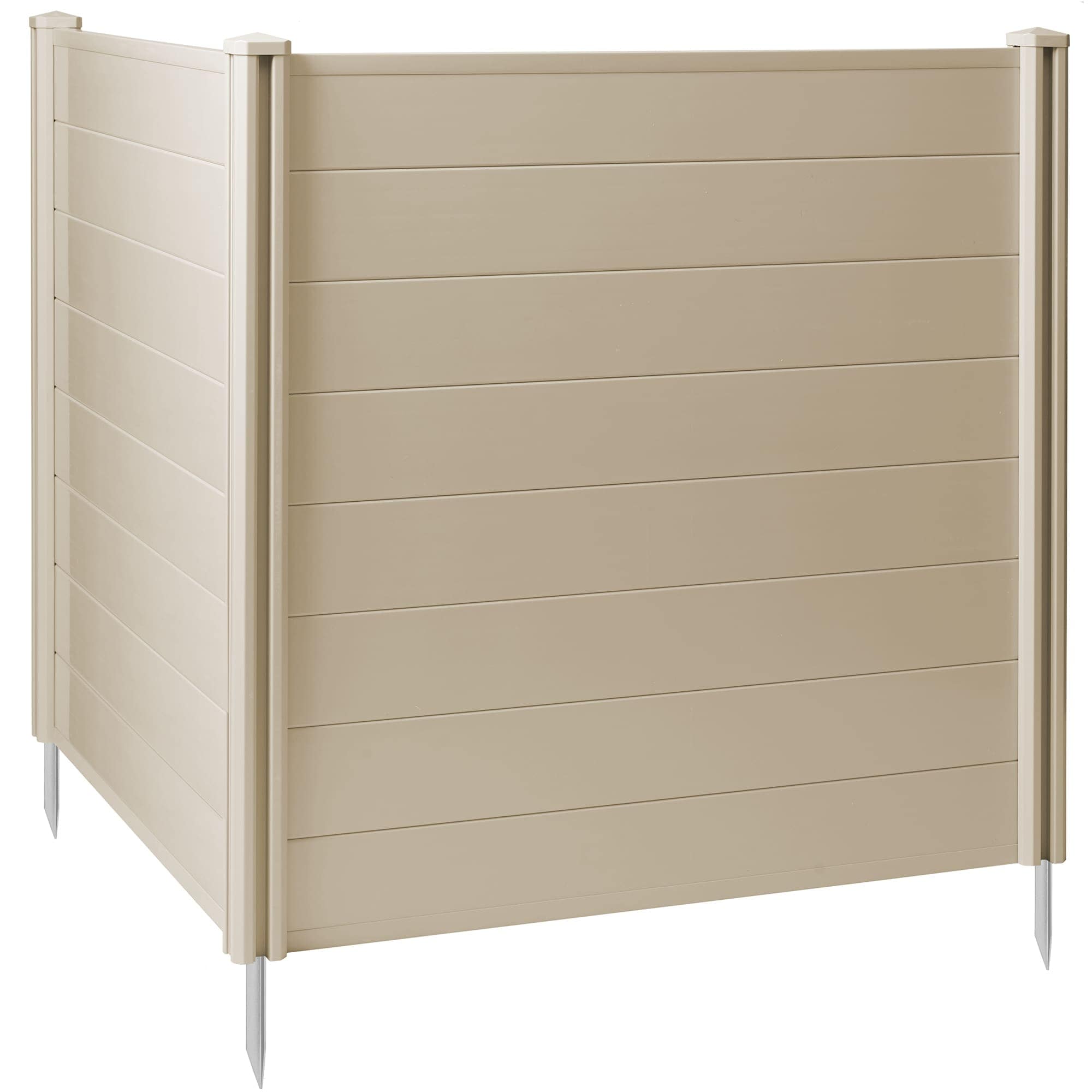 Casafield PAT-ENC-A81-H48T 48 x 48-in Privacy Screen Vinyl Fence Panel for AC / Trash - Tan