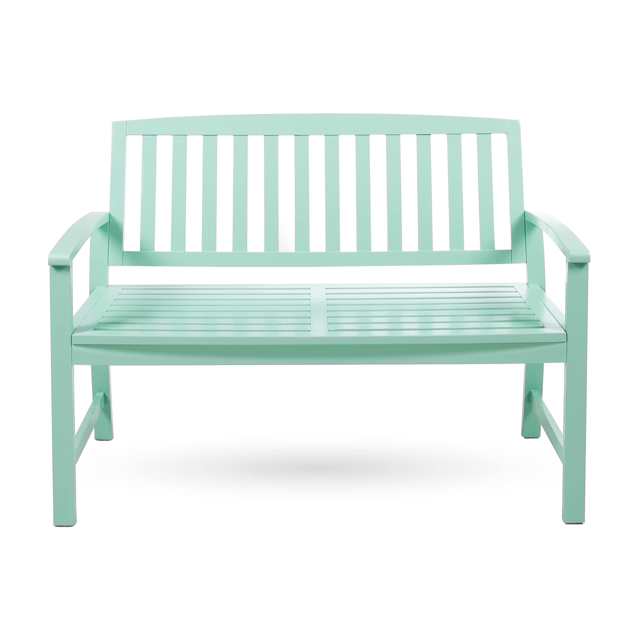 AHIOU HOME ZAAHG-57495ACALBH Fresno 48.82-in W x 35.83-in H Mint Acacia Garden Bench