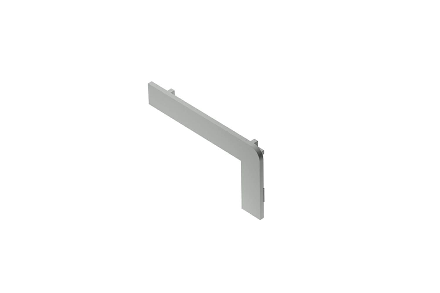 Schluter Systems E/TV60HG Trep-V 1.25-in W x 2.375-in L Light grey PVC End caps Tile Edge Trim