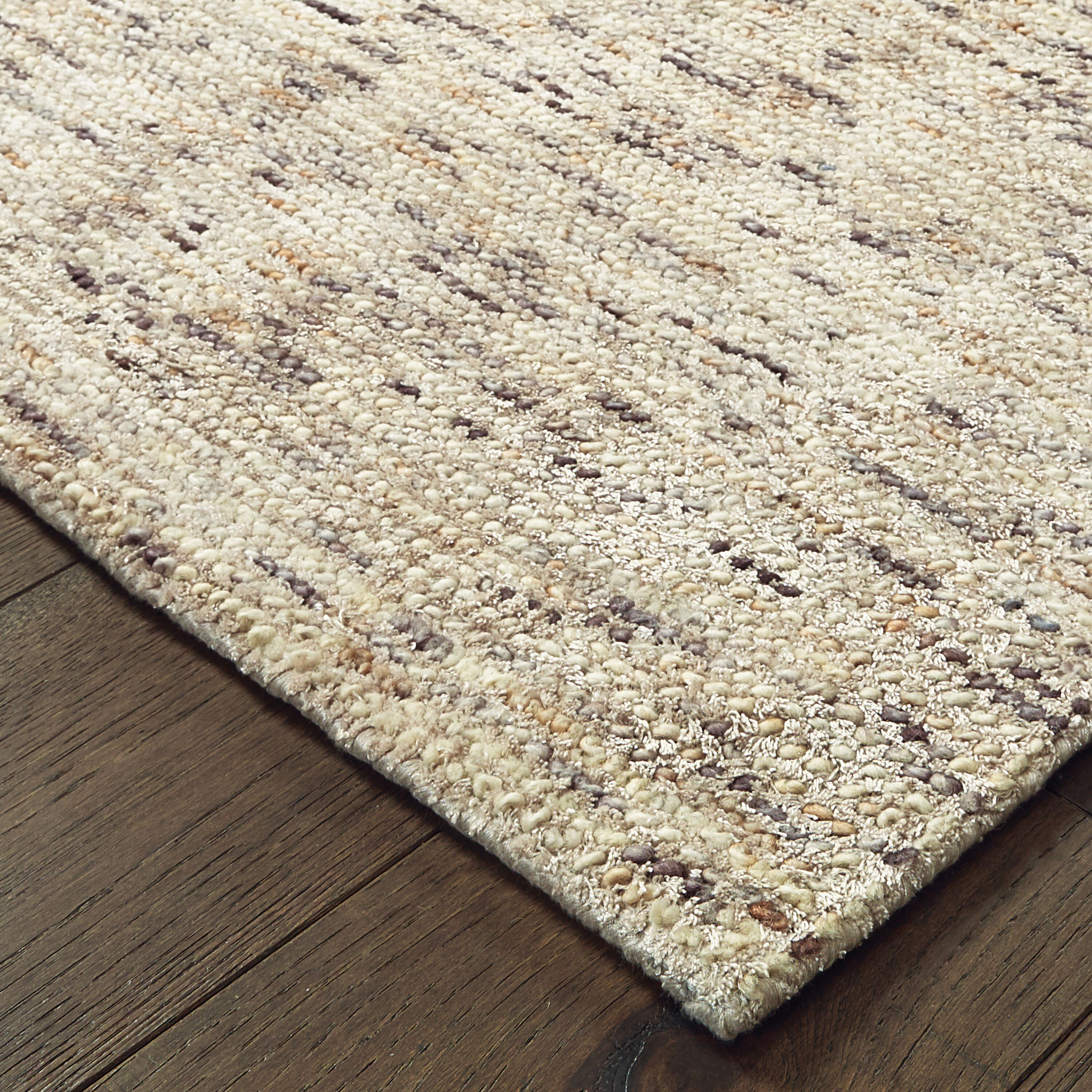 Archer Lane Crossley 8 X 10 Wool Ivory/Sand Indoor Solid Bohemian ...