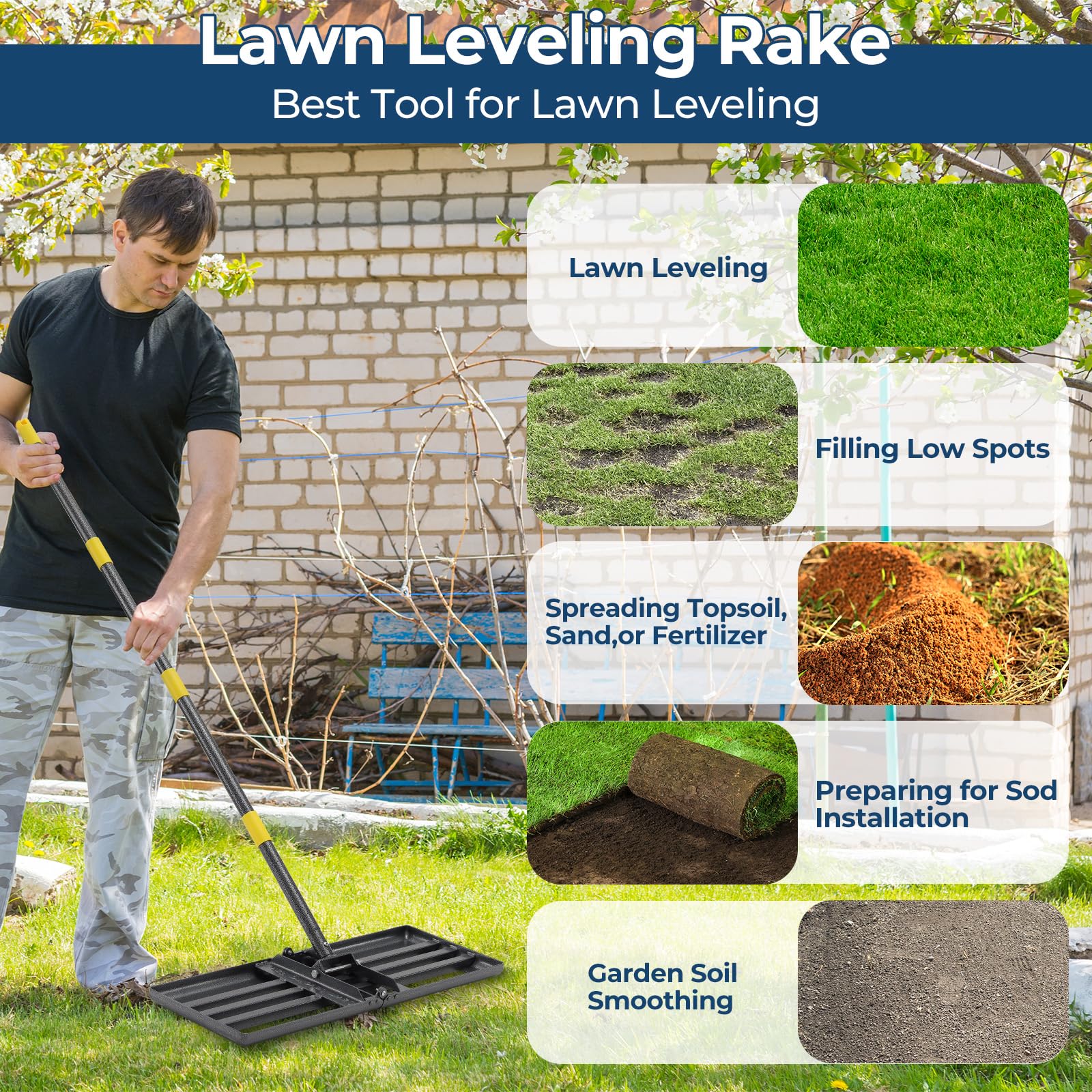 Oyezvary LOZ0818O058 Lawn-Leaf-Rakes - View #7