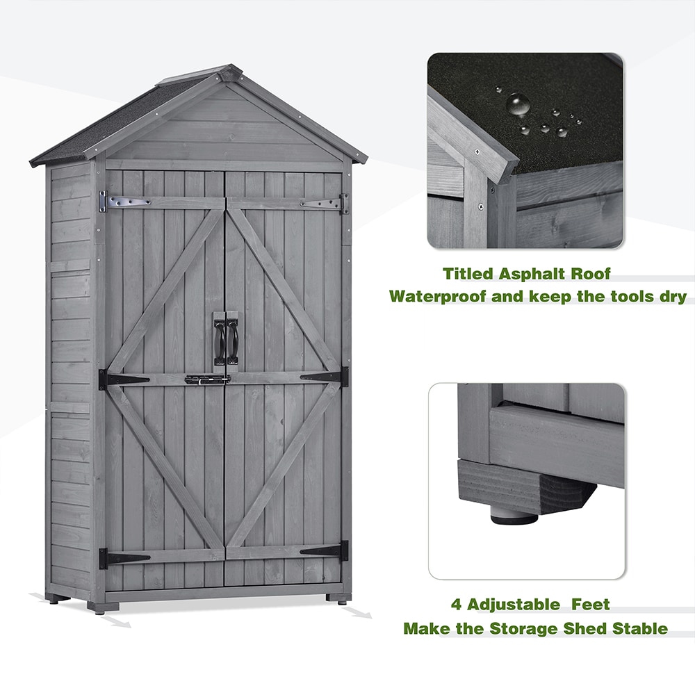 Runesay OUTDOORSHED03 Wood-Storage-Buildings - View #7