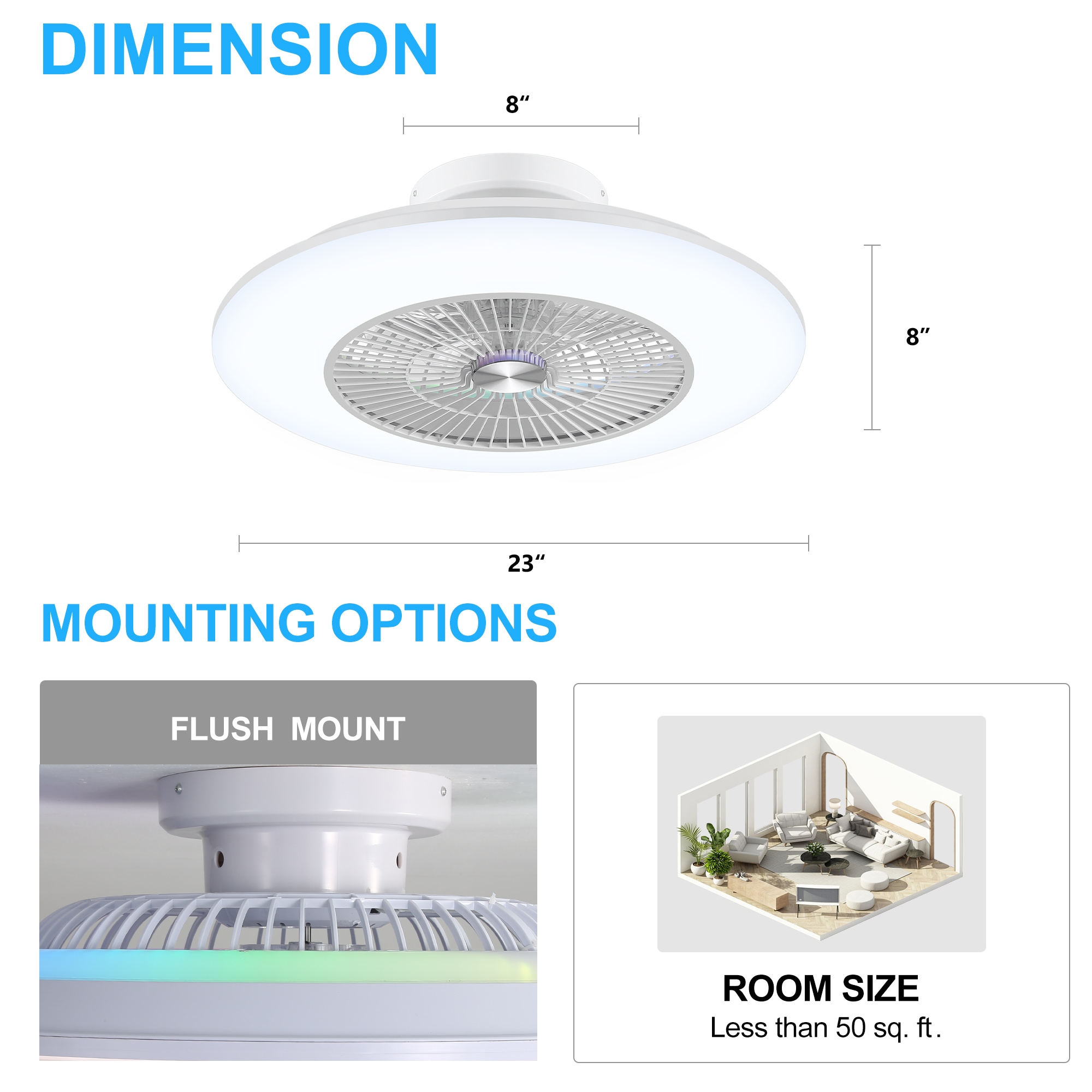 Breezary 32014-WH Ceiling-Fans - View #9