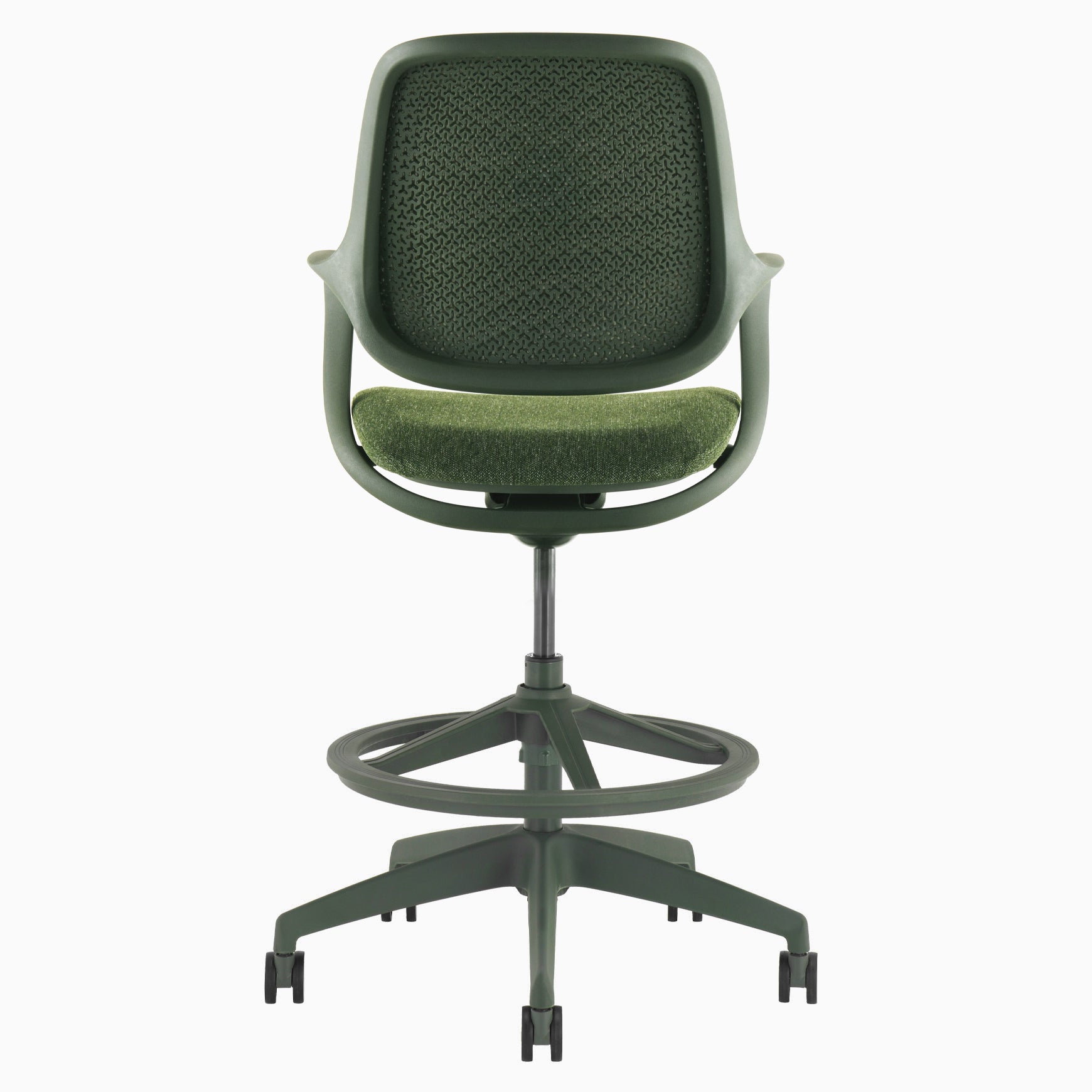 Desky  Evoque Low Back Office Chair - Dark Green / Yes