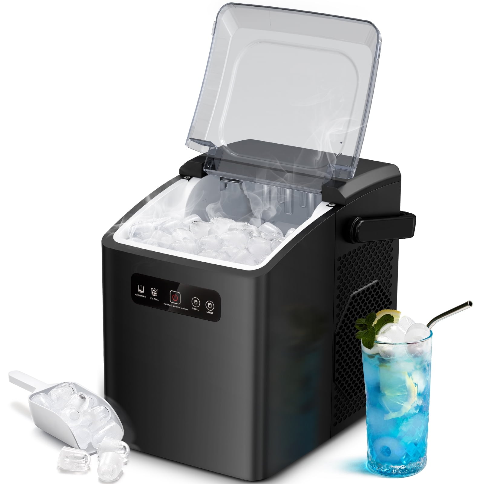 COWSAR LSZ34IM24B 26-lbs. Ice Per day Bullet Ice Maker ( Black )