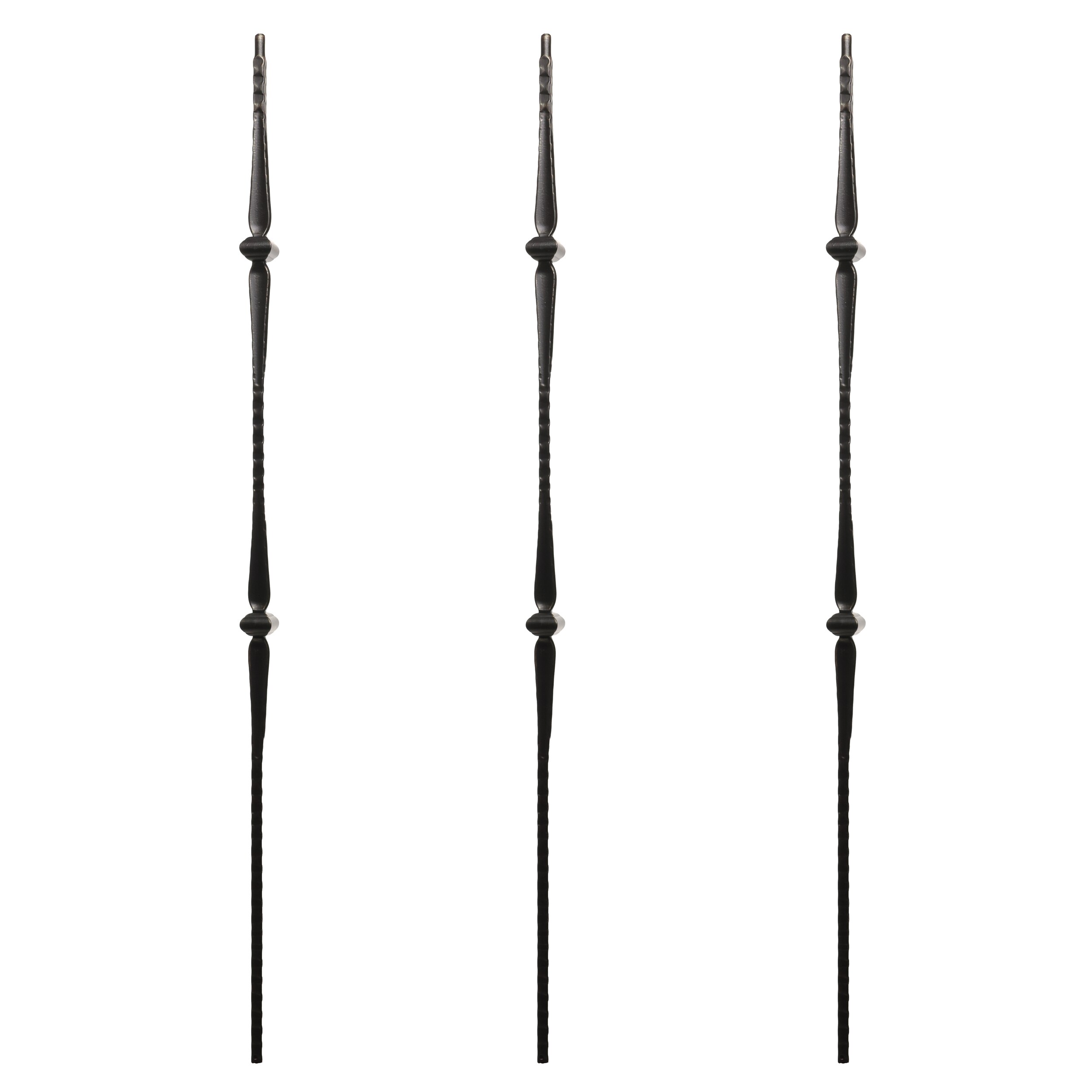 RELIABILT WGT42RB 43-in x 0.5-in Rubbed Bronze Wrought Iron Knuckle Stair Baluster (3-Pack)