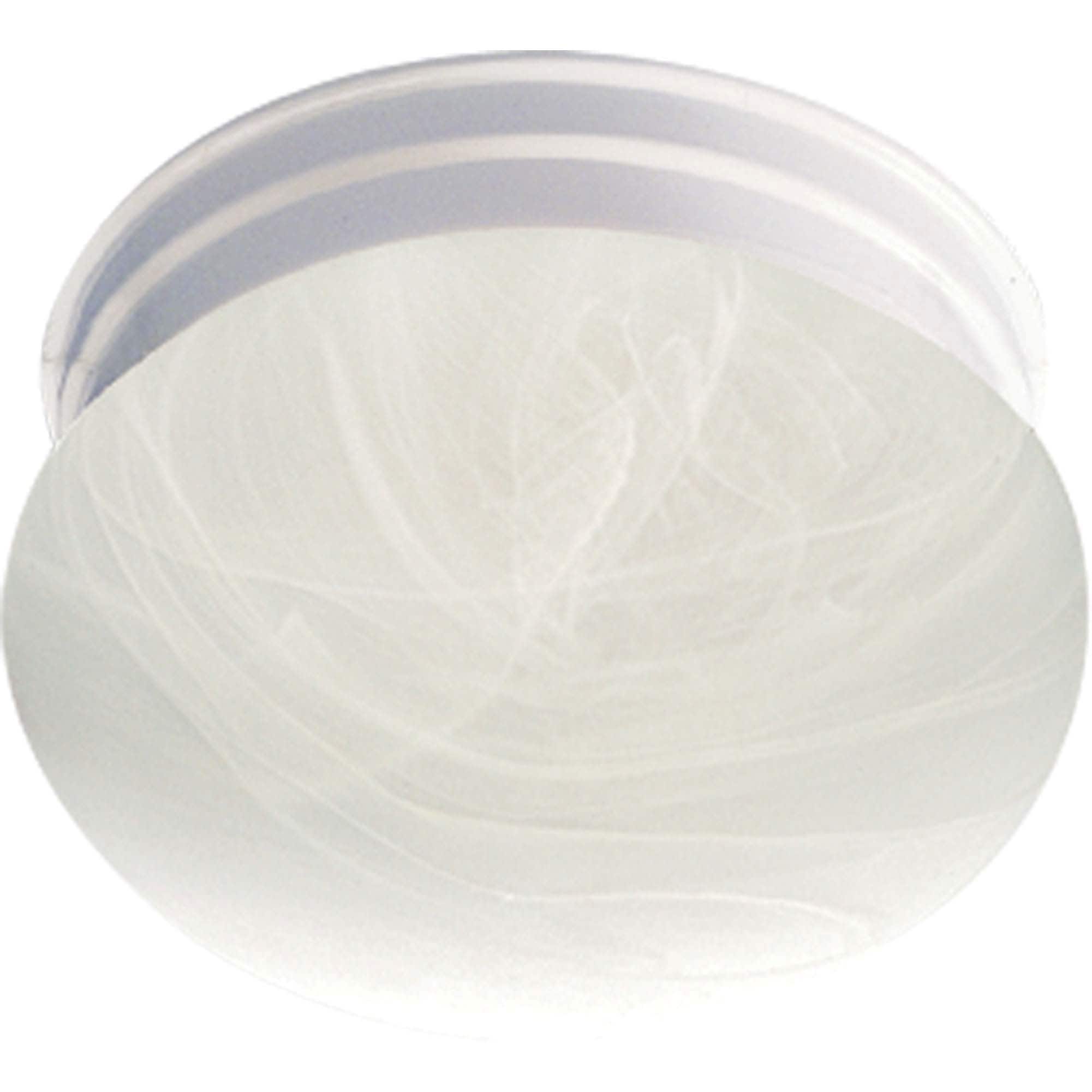 Volume Lighting V7786-6 Minster 1 -Light 7-in Satin White Flush Mount Light