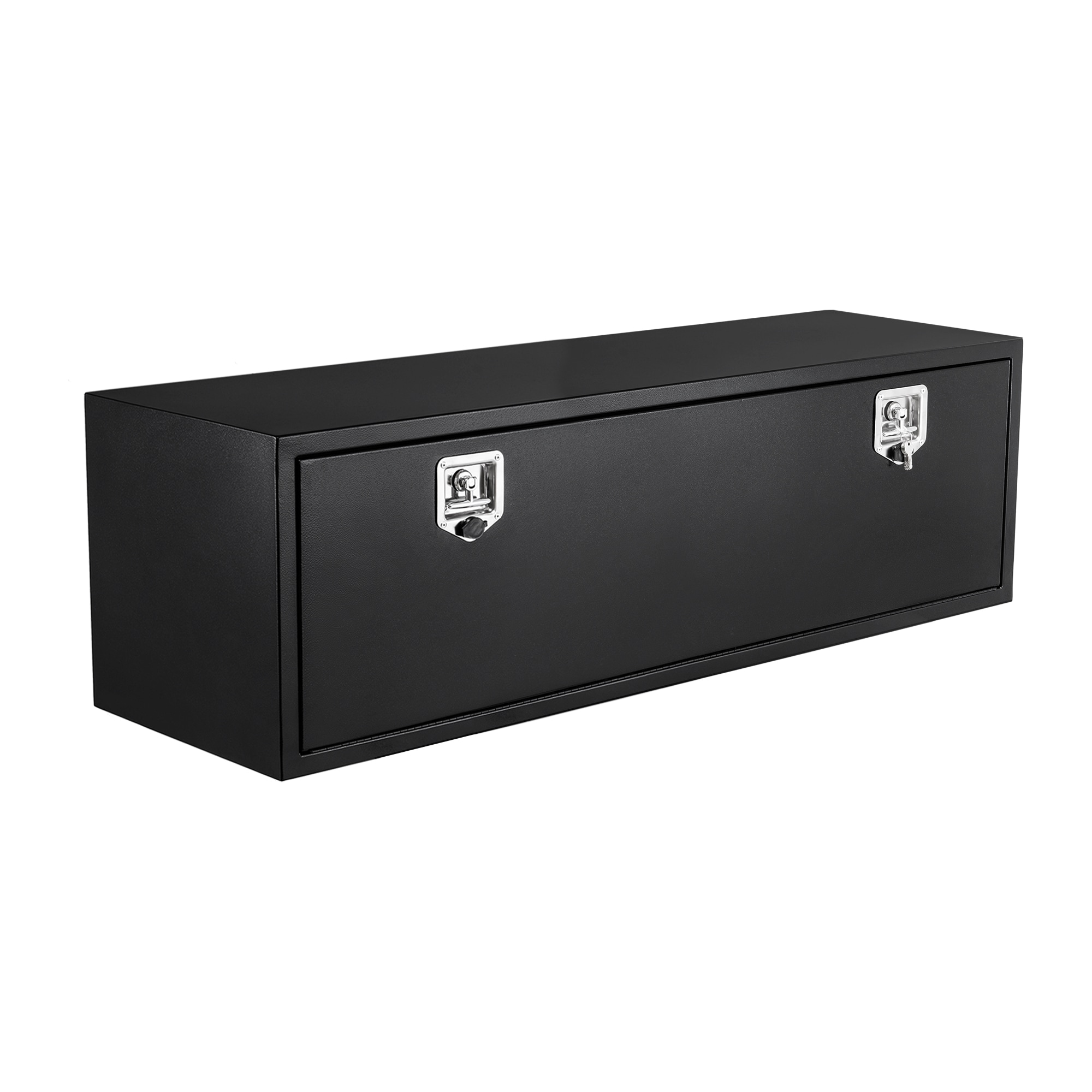 60 in Underbody Truck Box Steel Storage Tool Box Tool Chest Organizer with Lock and Keys For Pick...