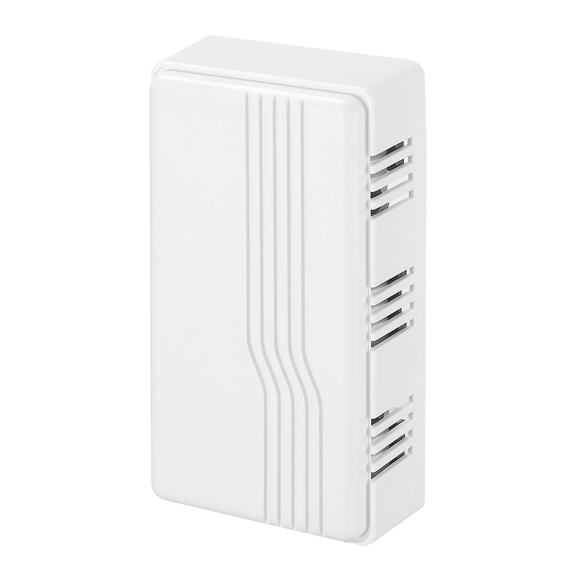 Heath Zenith Wired Mechanical Doorbell Chime White Plastic Wired 2 Tunes Vertical Horizontal 80 dB Button Not Included #SL-2796-02-8D7C