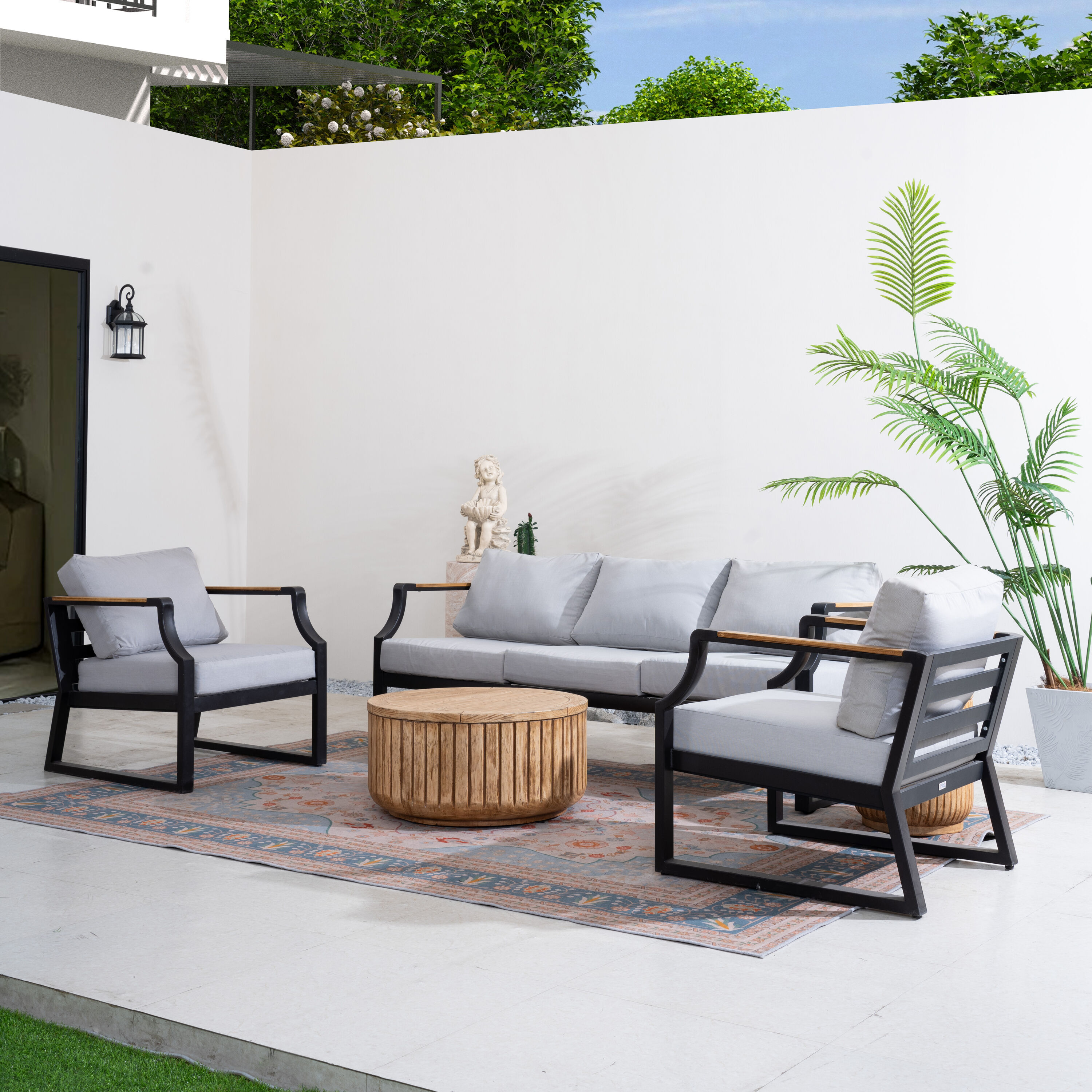 Direct Wicker DWS-21B2S3S&26T17IB Patio-Conversation-Sets - View #3