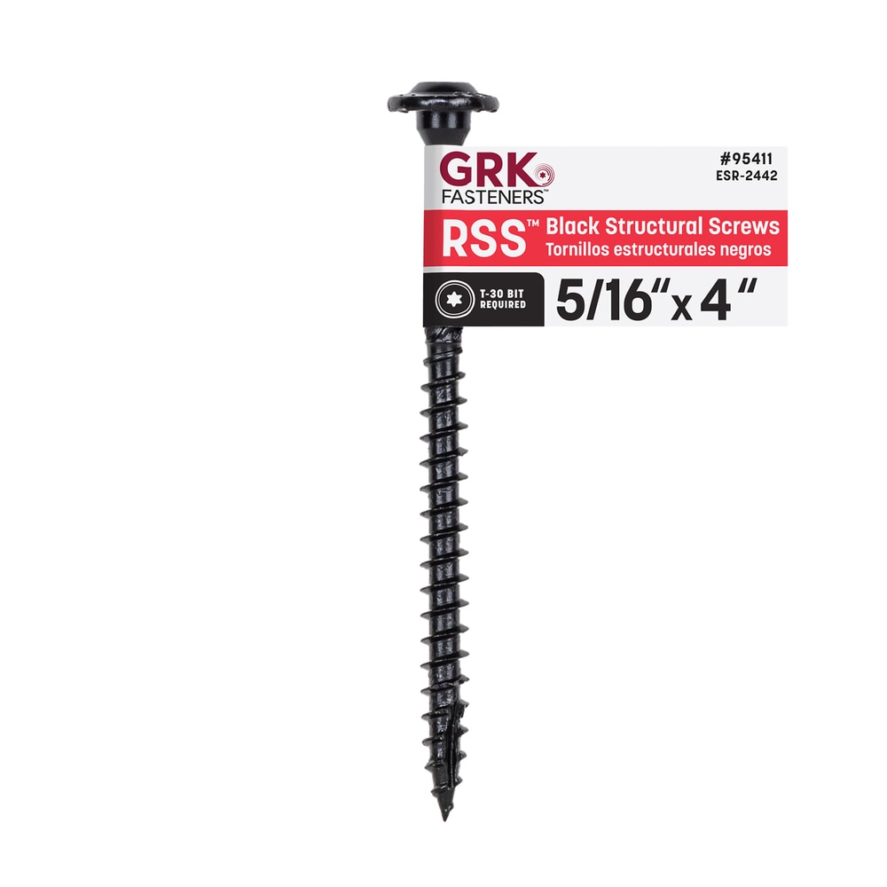 GRK 95411 RSS 5/16-in x 4-in Polymer Exterior Wood screws (