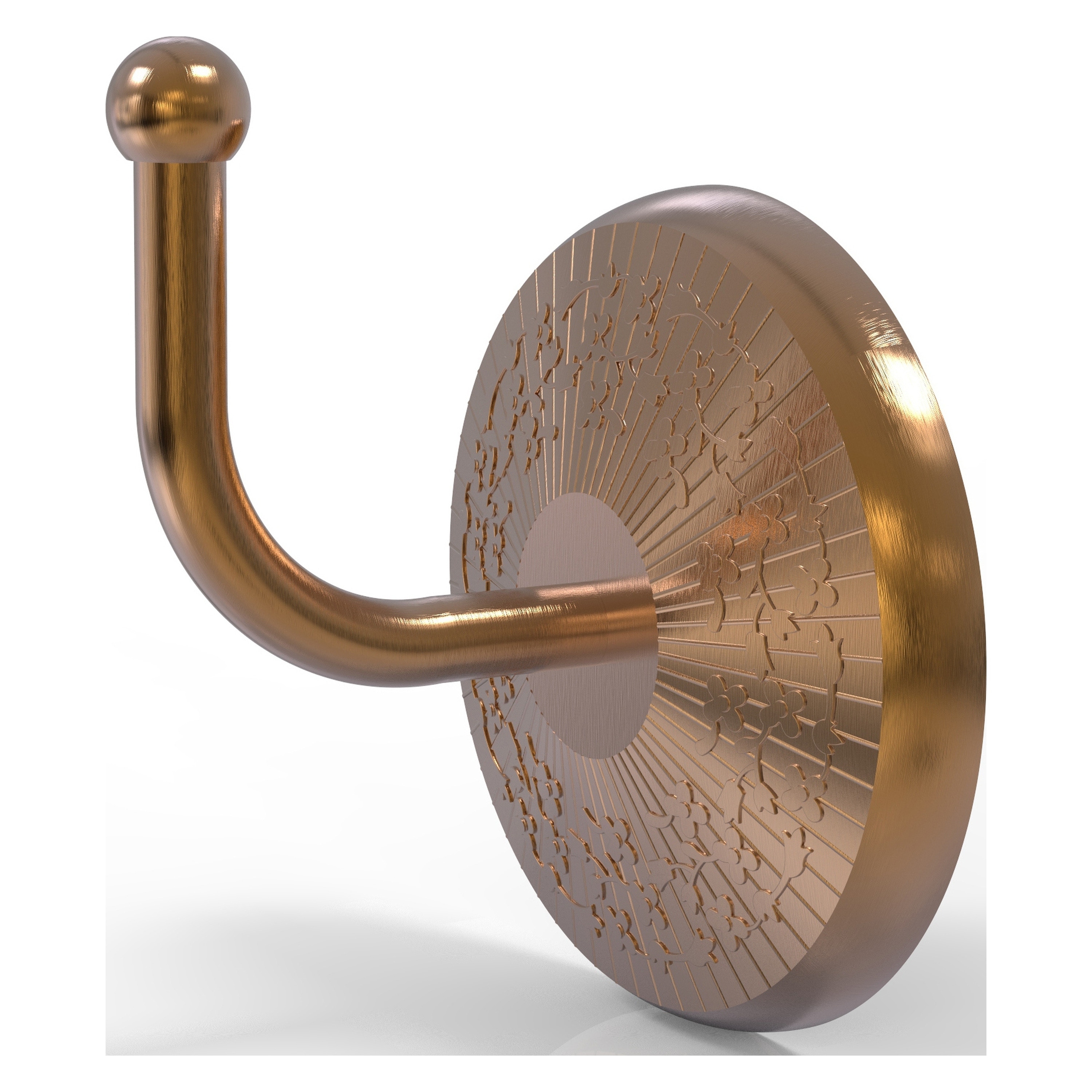 Allied Brass MC-20-BBR Monte Carlo Brushed Bronze Single -Hook Wall mount Towel Hook