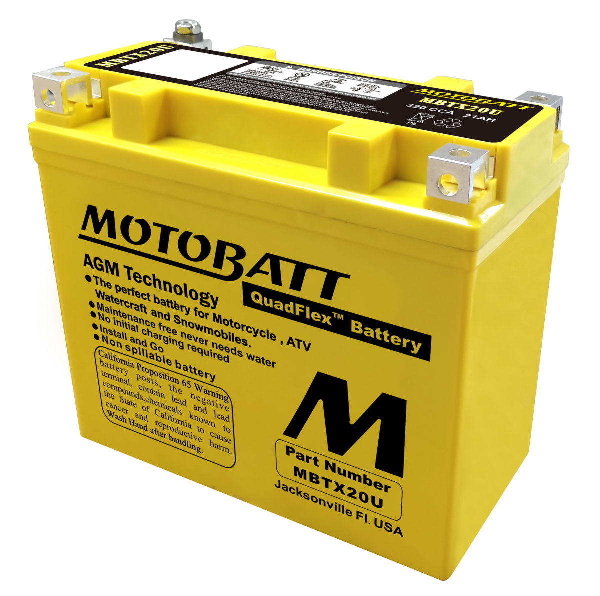 MOTOBATT Power Sport Battery MBTX20U in the Device Replacement ...