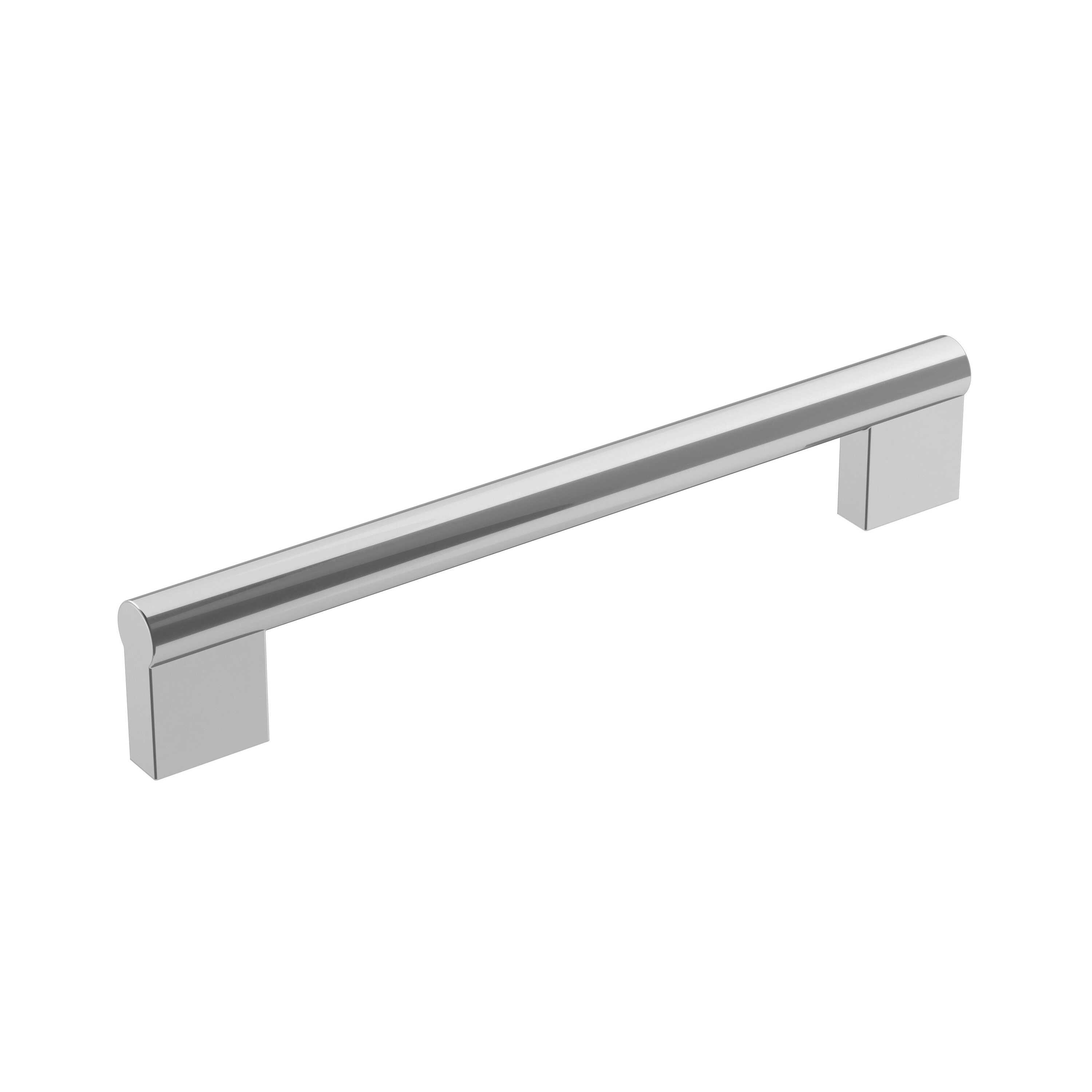 Amerock BP3691426 Versa 6-5/16-in , 160mm Center to Center Polished Chrome Cylindrical Bar