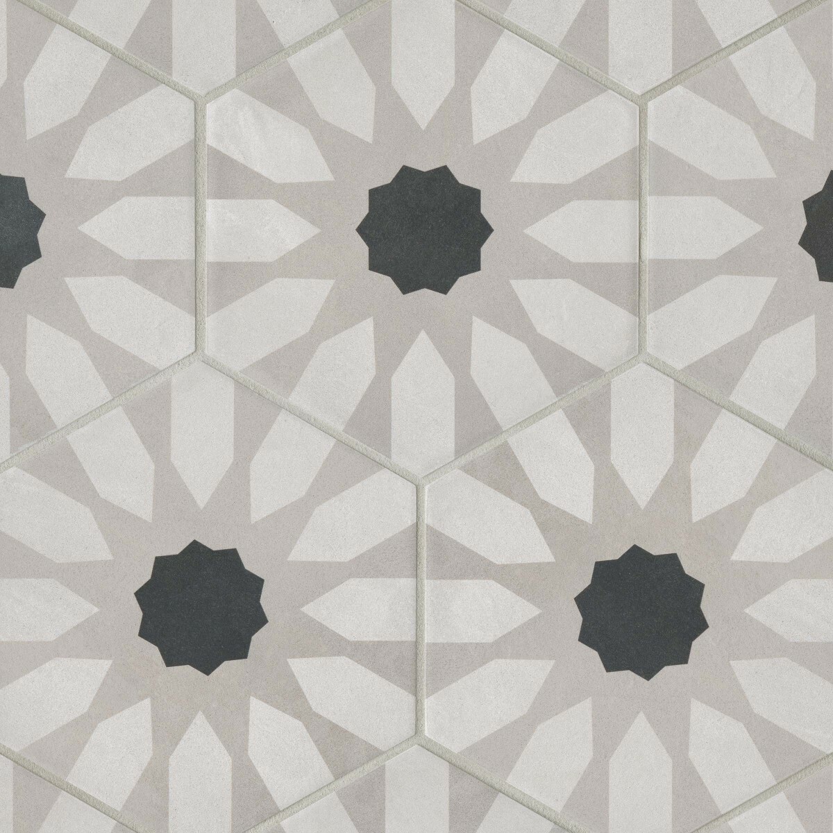 Bedrosians DECALLFIODECOM Allora Fiore 9-in x 10-in Matte Porcelain Patterned Hexagon Floor and Wall Tile (12.67-sq. ft/ Carton)