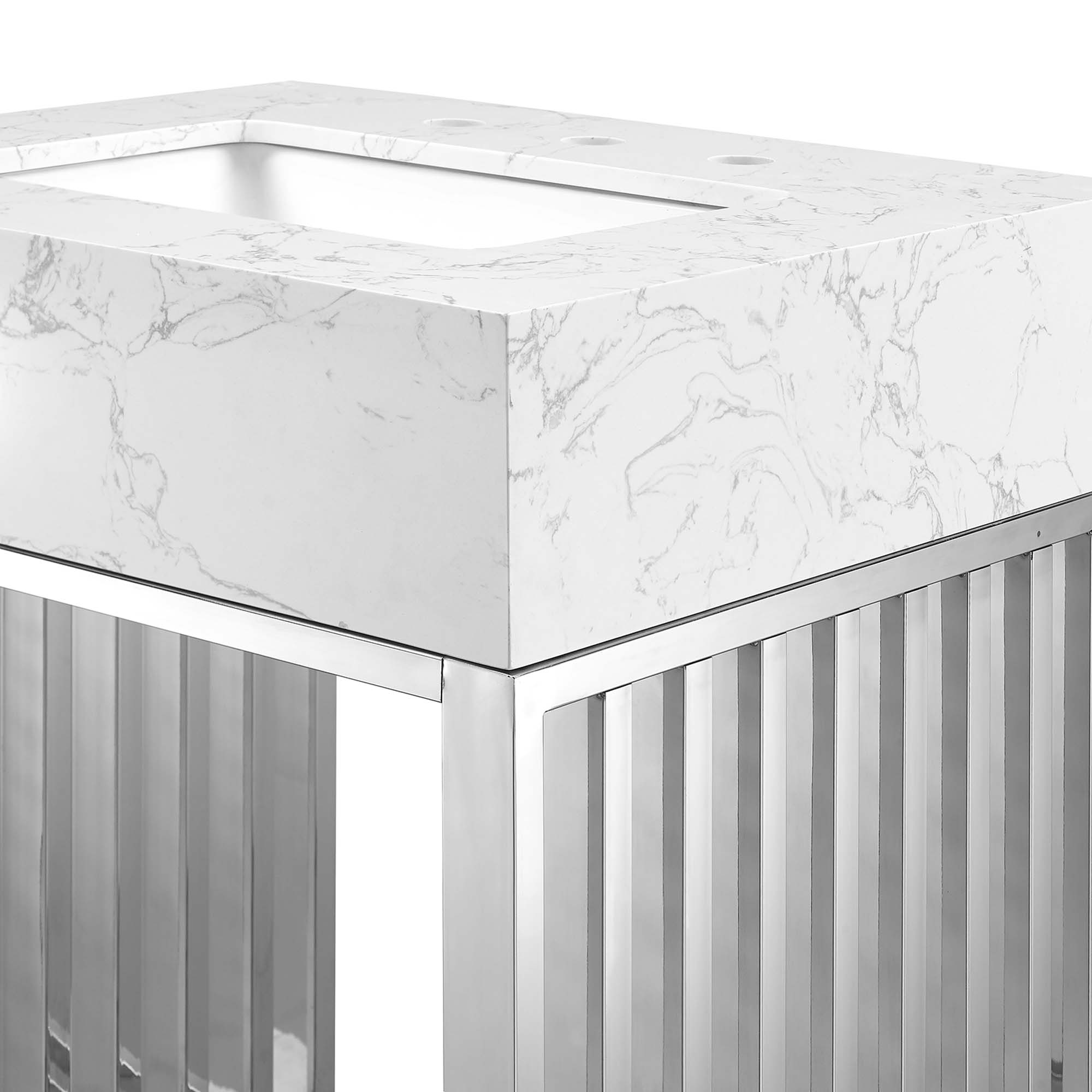 Modway EEI-6103-WHI-SLV Bath-Vanity-Combo - View #8