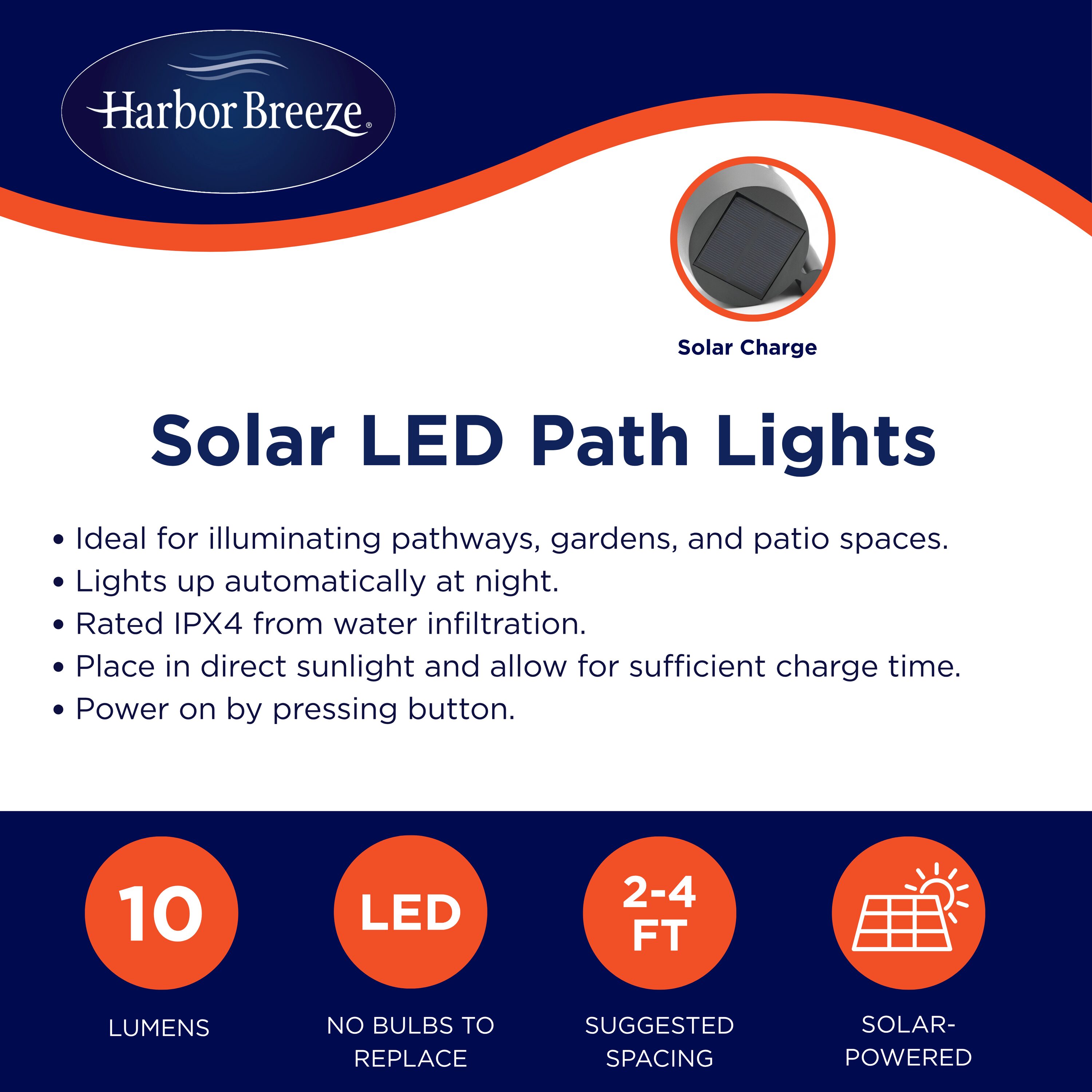 Harbor Breeze PTLS01BK Path-Lights - View #3