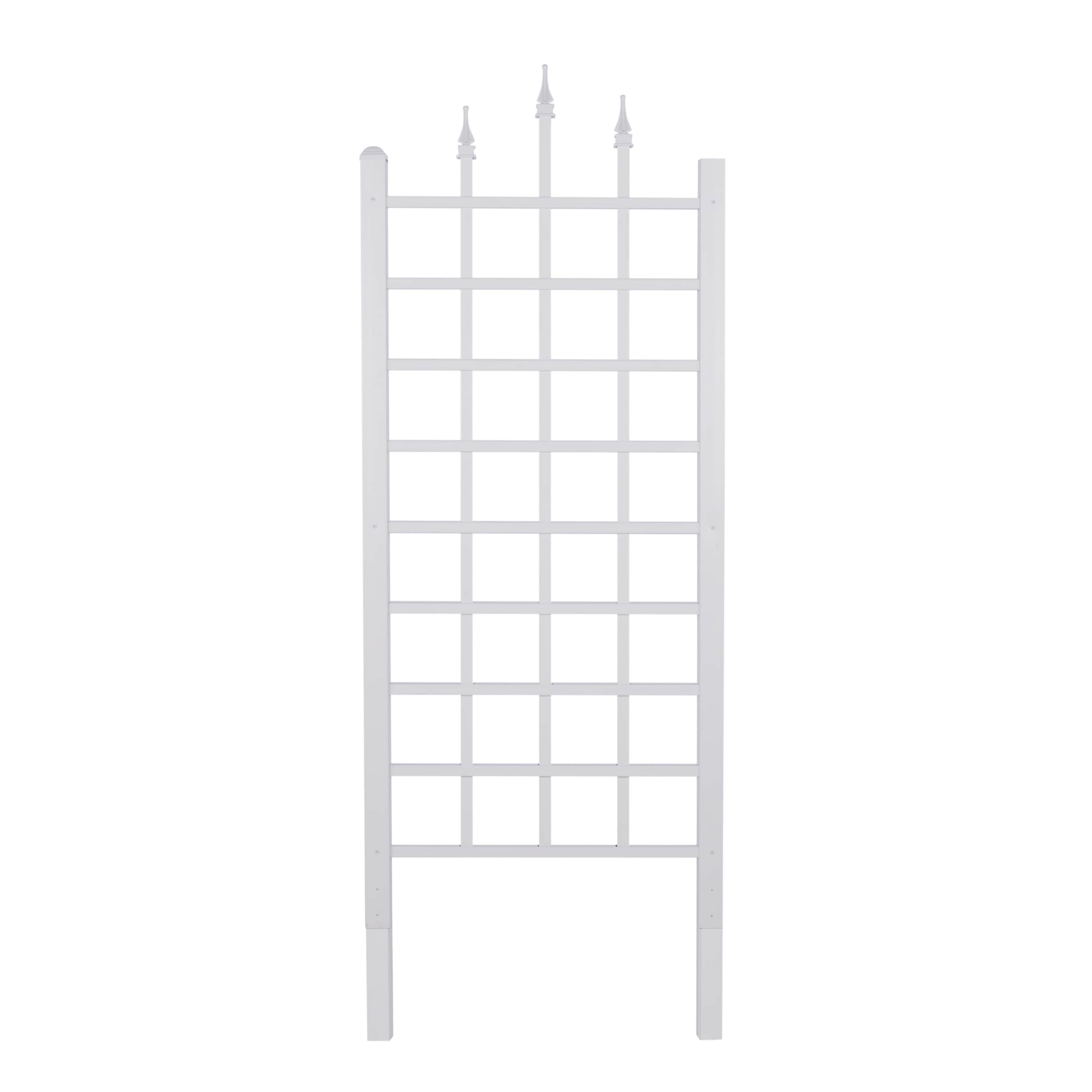 Dura-Trel 28-in W x 64-in H White Vinyl Traditional Garden Trellis in ...