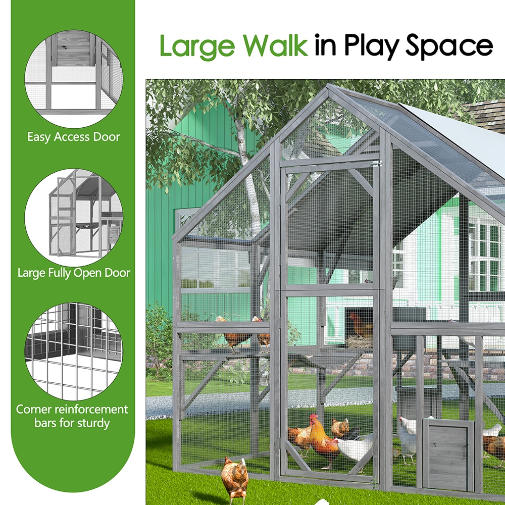 Homsee C-KF150158-03-AB Chicken-Coops-Rabbit-Hutches - View #10