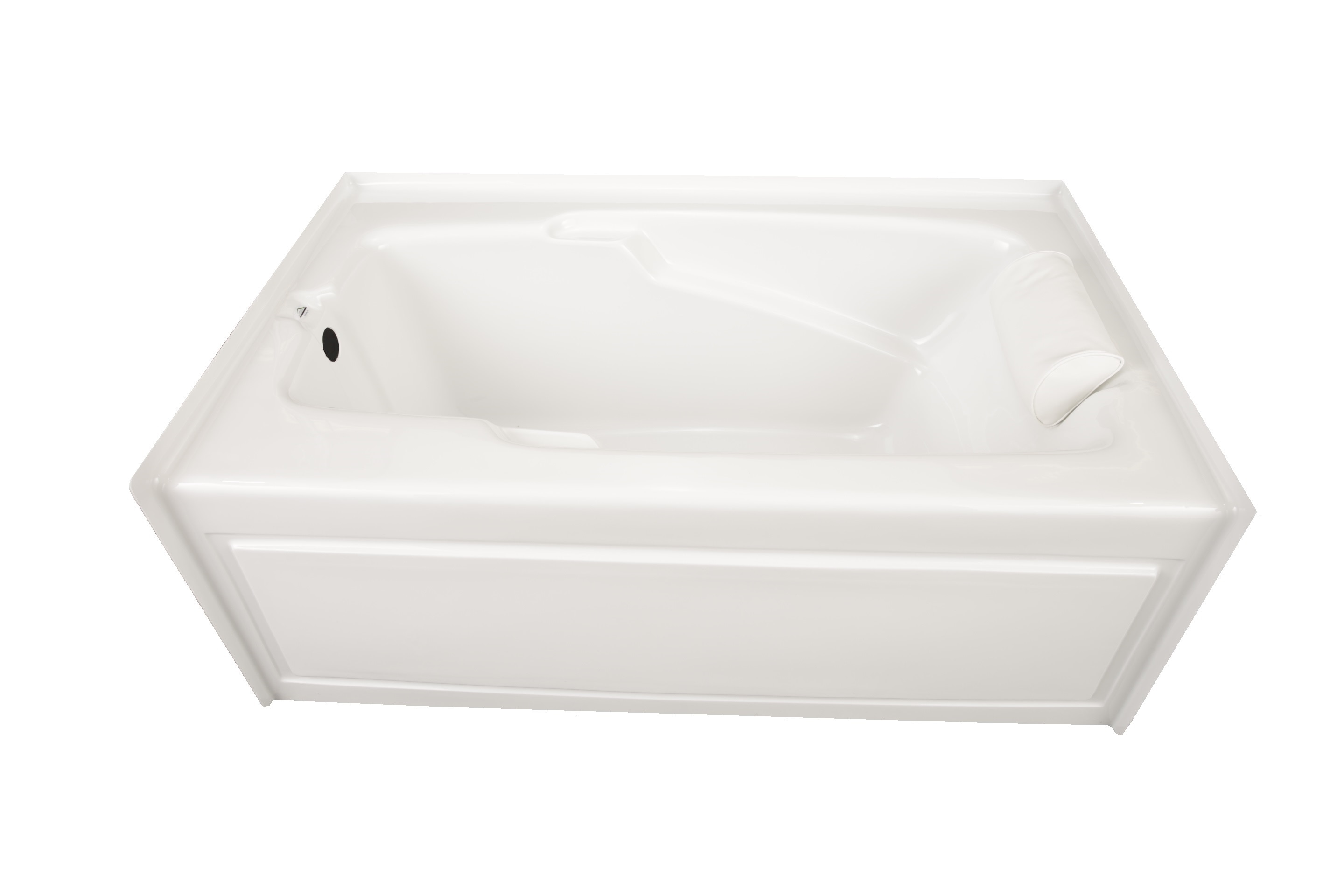 Laurel Mountain Mercer v 36-in x 59.75-in White Acrylic Alcove Soaking  Bathtub (Left Drain) in the Bathtubs department at