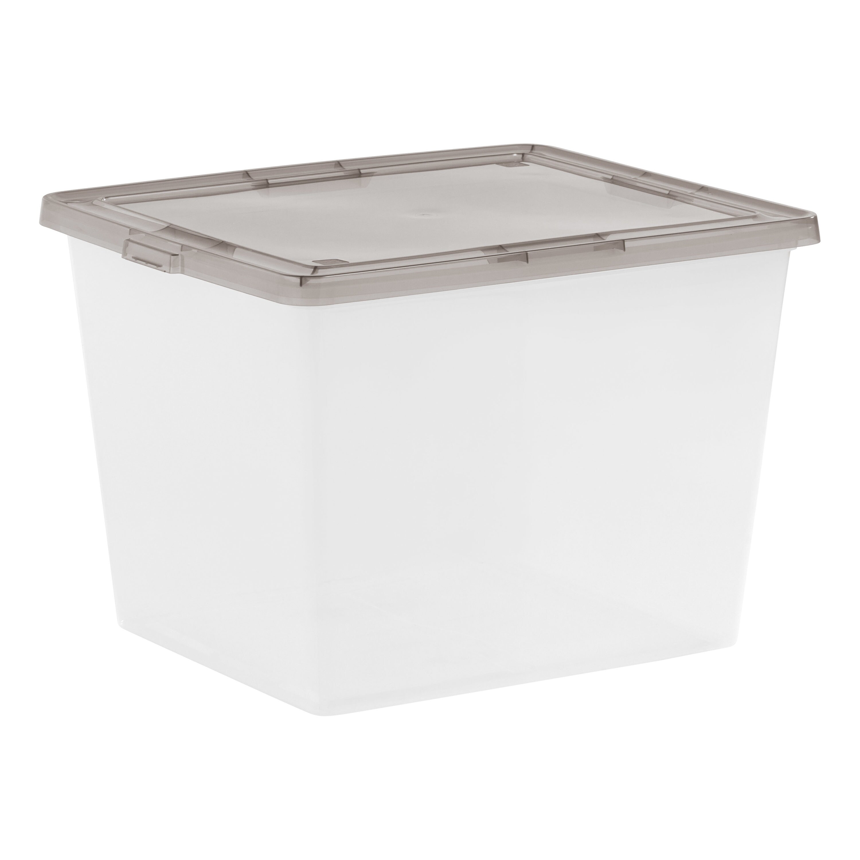 Iris Usa 4 Pack 24.5qt Plastic Storage Bin Tote Organizing