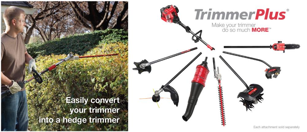 TrimmerPlus AH721 22-Inch Dual Hedger Attachment for Attachment Capable String Trimmers Renewed Polesaws and Powerheads 