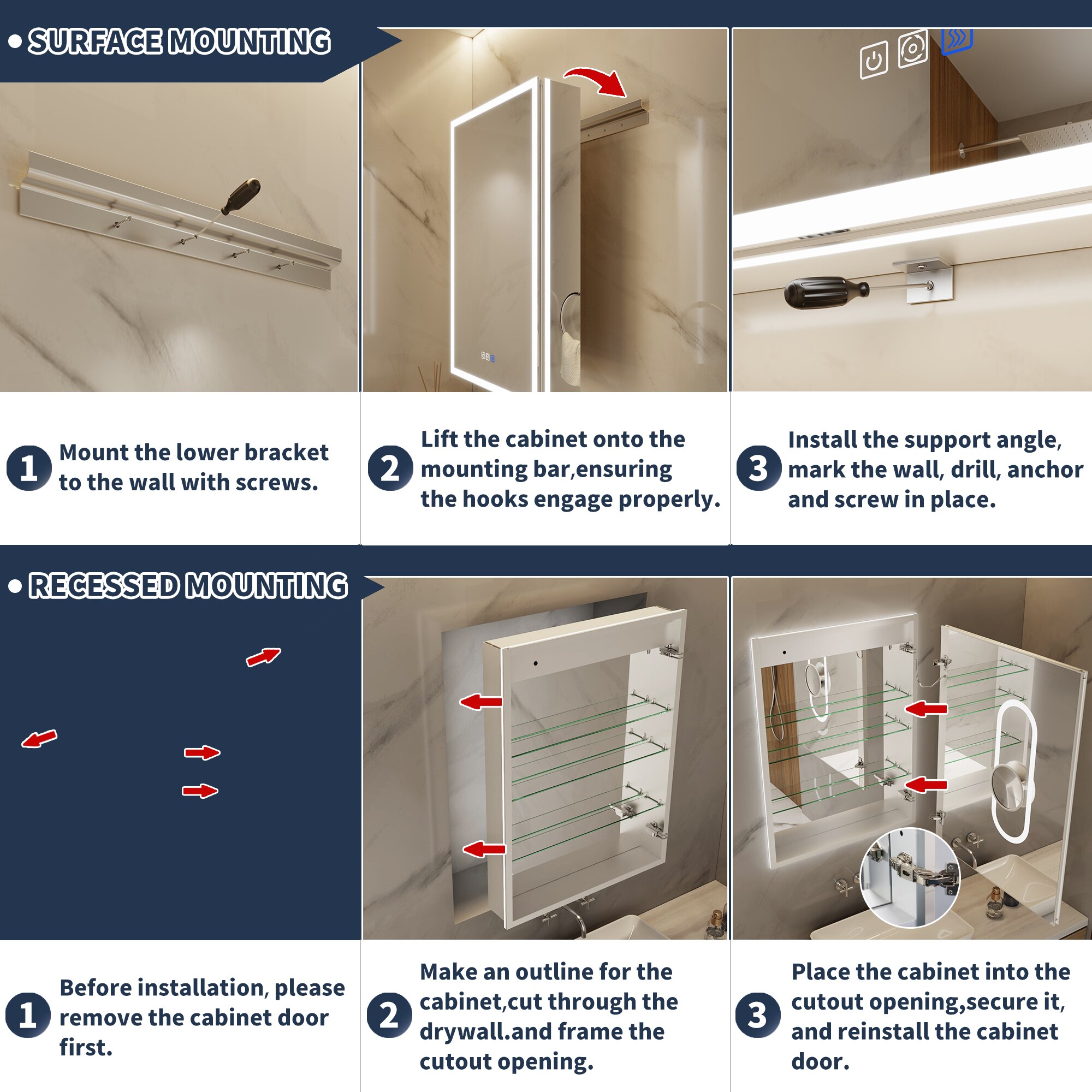 ExBrite MC2432V12RX Bathroom-Medicine-Cabinets - View #17