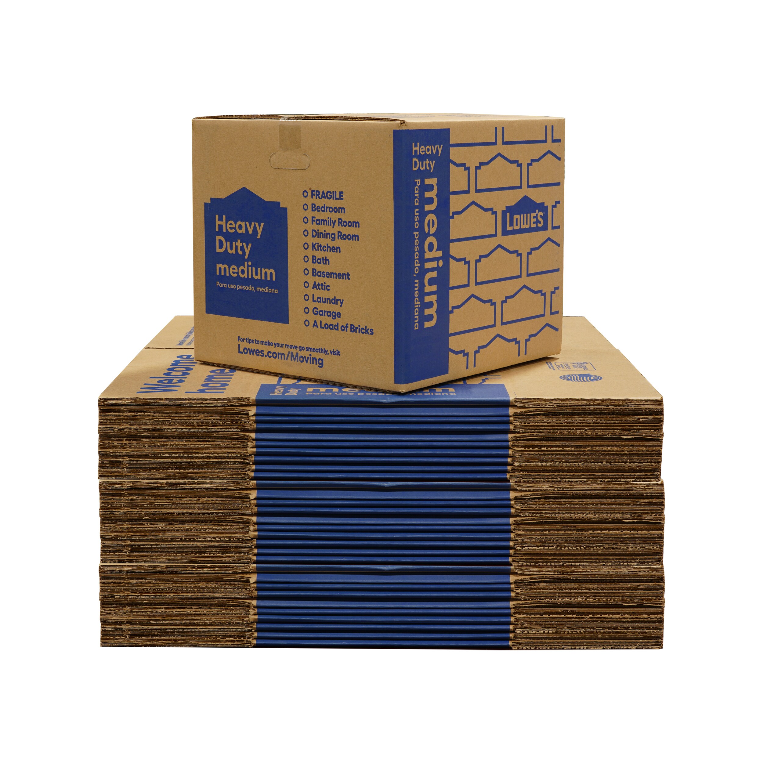 Shop Lowe s 18 in W X 16 in H X 18 in D Medium Heavy Duty Moving Box 